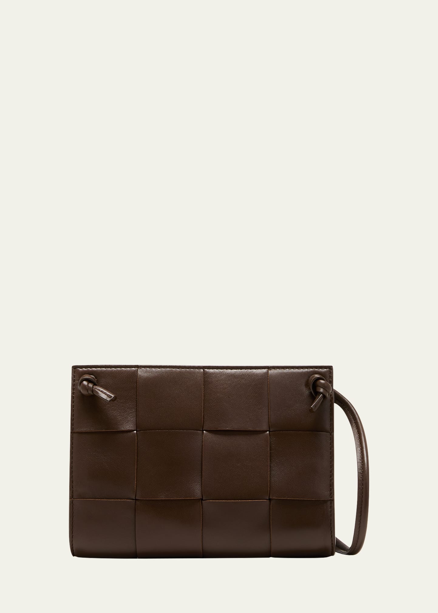 Bottega Veneta Mini Cassette Bag In Light Brown-gold