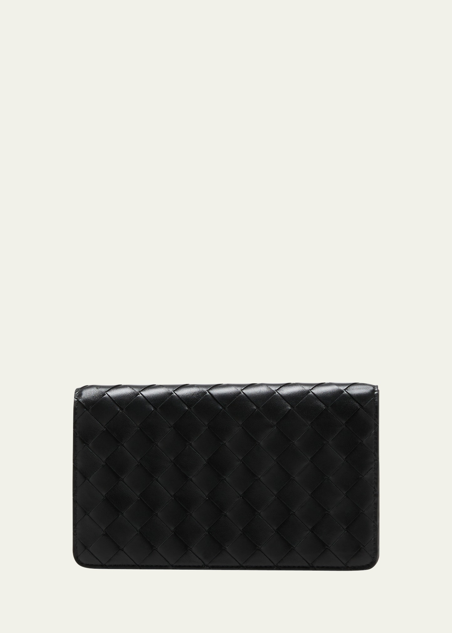 Intrecciato bifold leather wallet