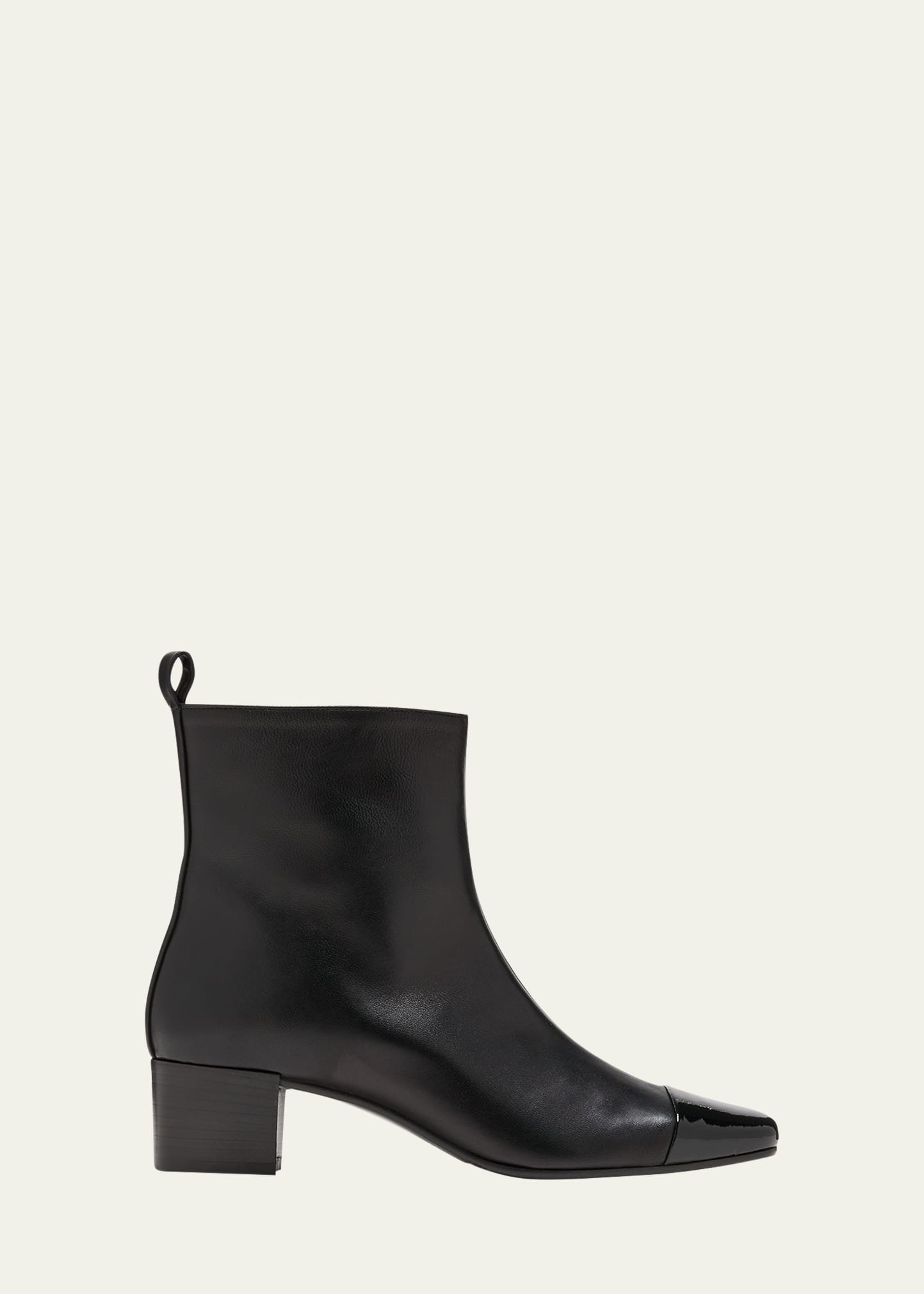 Shop Carel Estime Mixed Leather Ankle Boots In Black