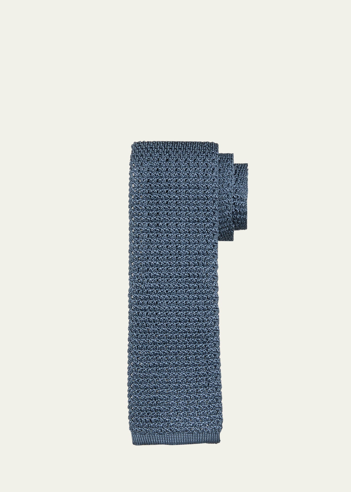 Tom Ford Men's Silk Knit Tie In Light Blue