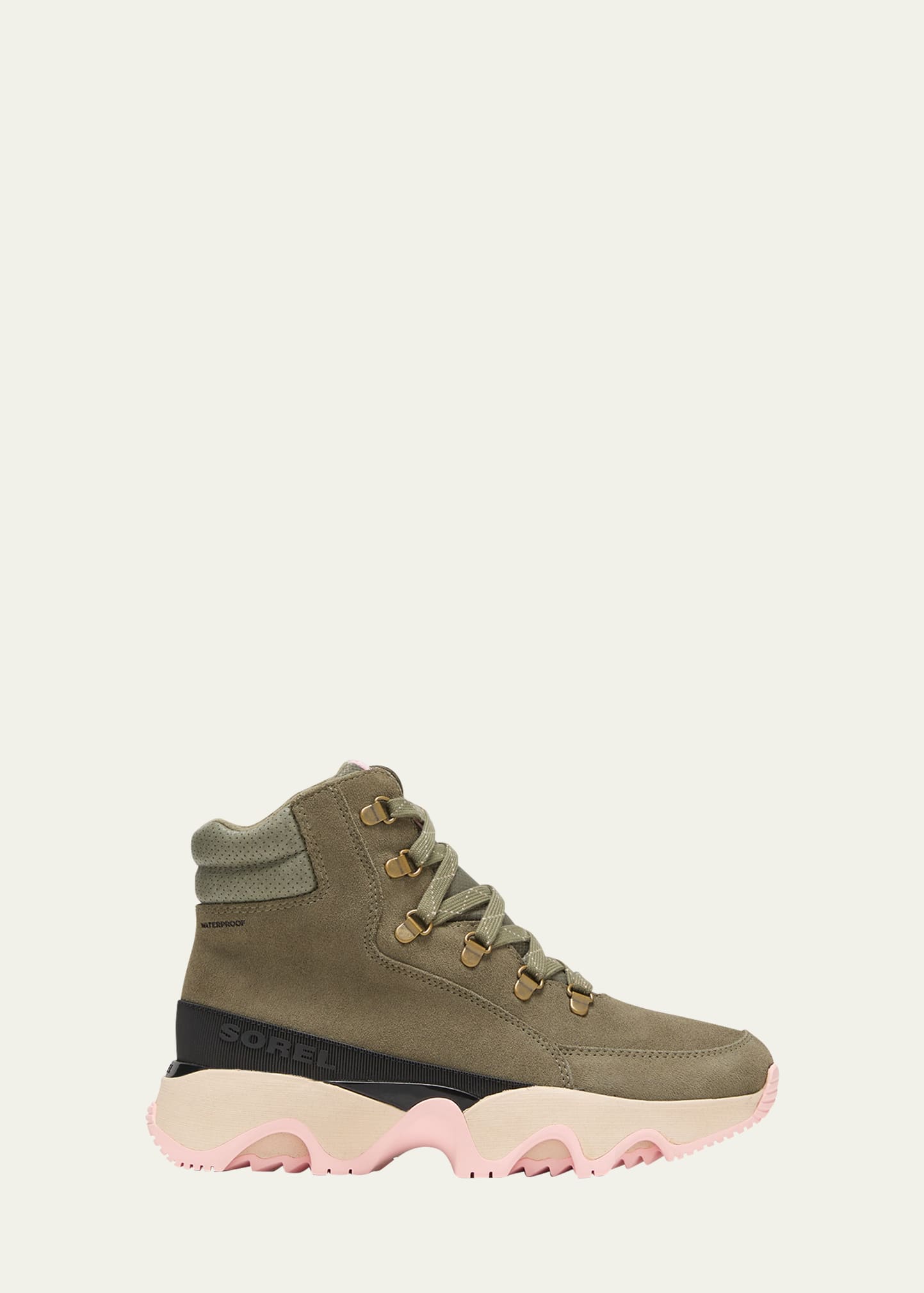 Kinetic Impact Suede Lace-Up Boots
