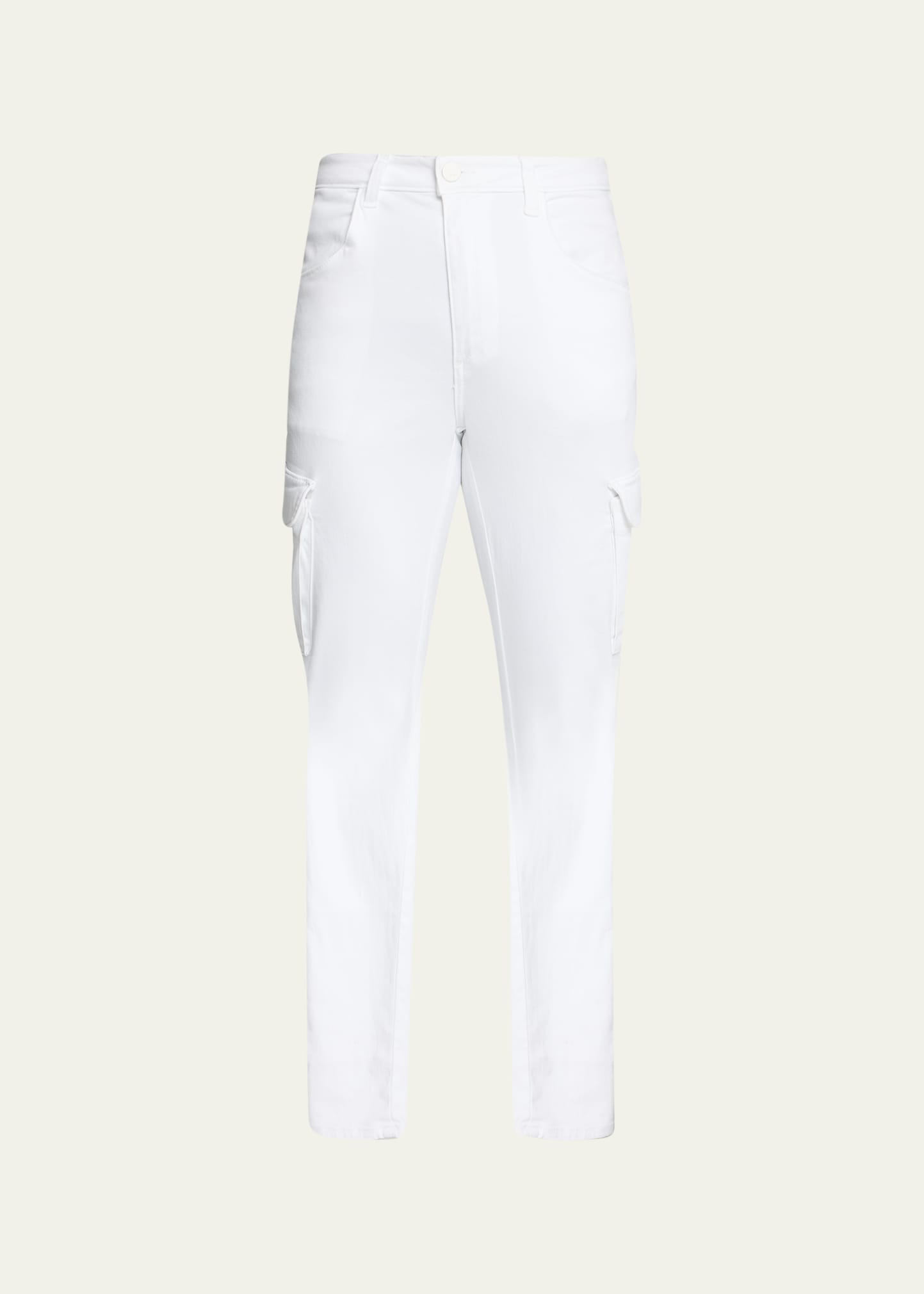 Monfrere Men's Preston Cargo Jeans In Blanc