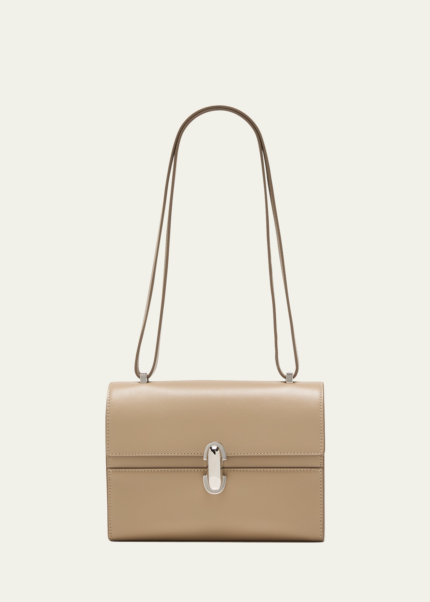 Savette Symmetry 19 Leather Top-handle Bag In Clay