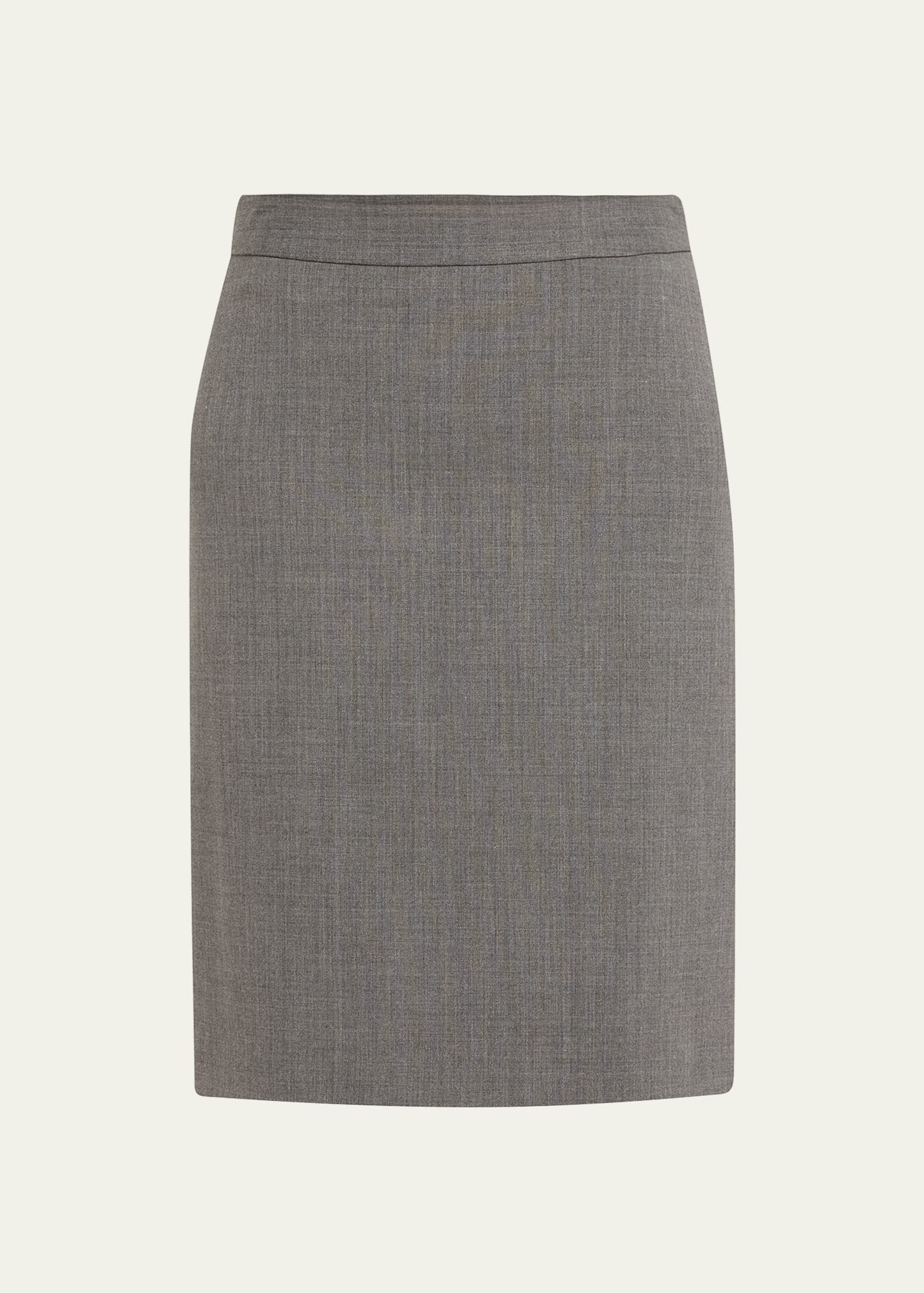 Pippa Straight Wool Skirt