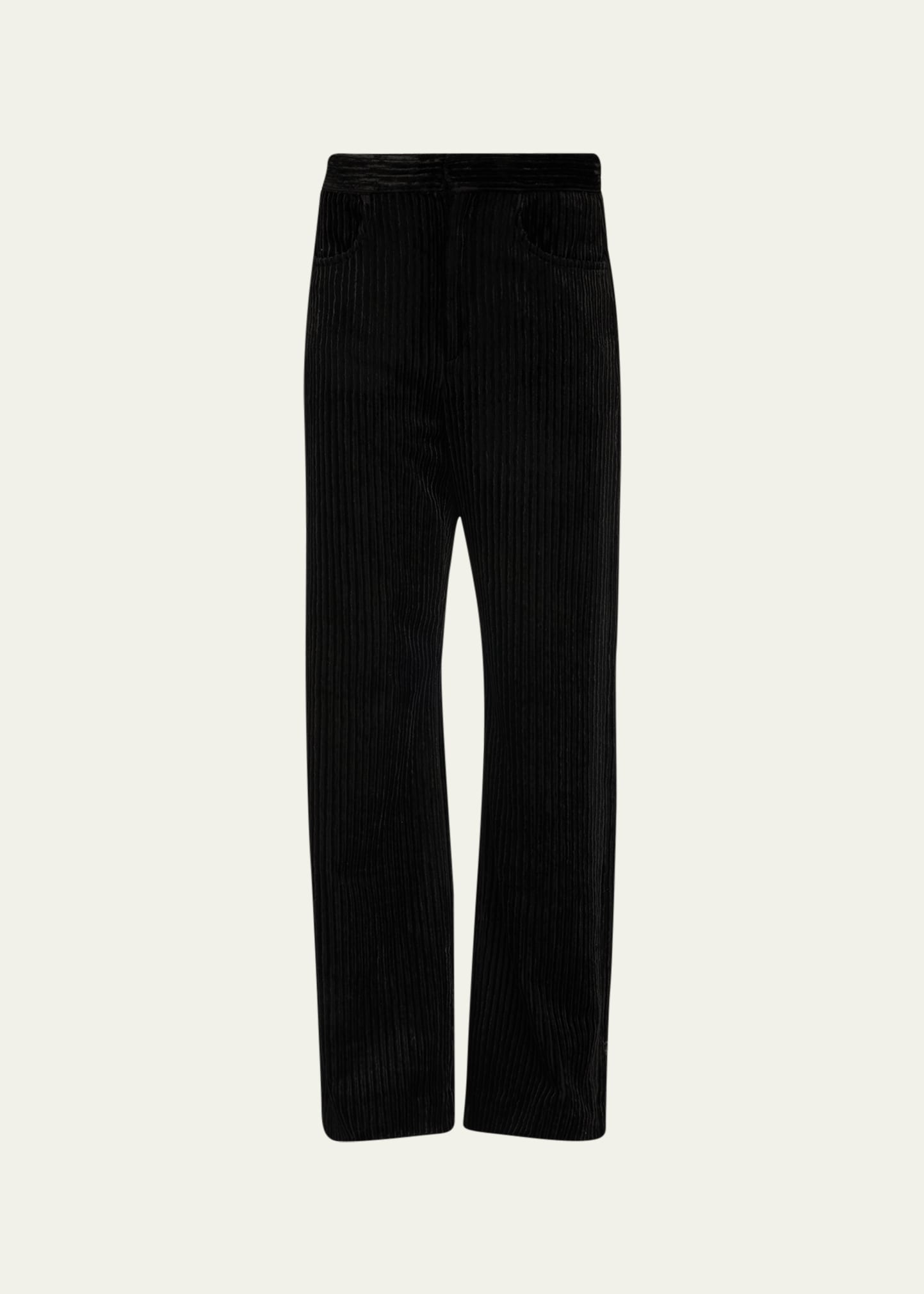 Shop Isabel Marant Daryl Wide-leg Corduroy Trousers In Black