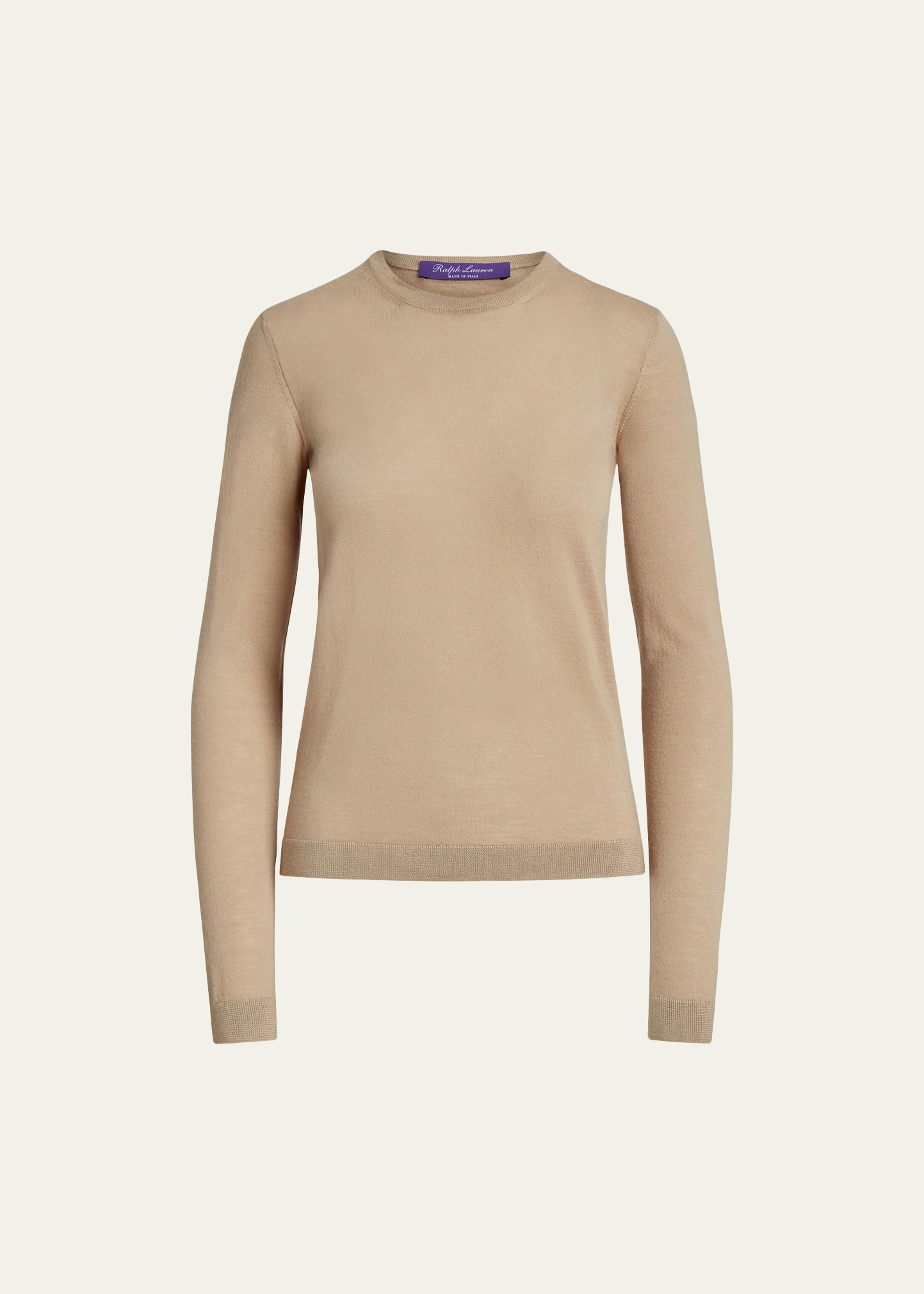 Polo Ralph Lauren Cashmere Crewneck Sweater In Tan