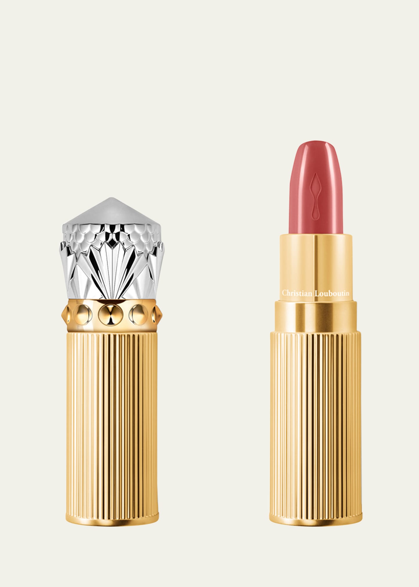 Christian Louboutin Rouge Louboutin Silky Satin On-the-go Lipstick In Belly Bloom 011