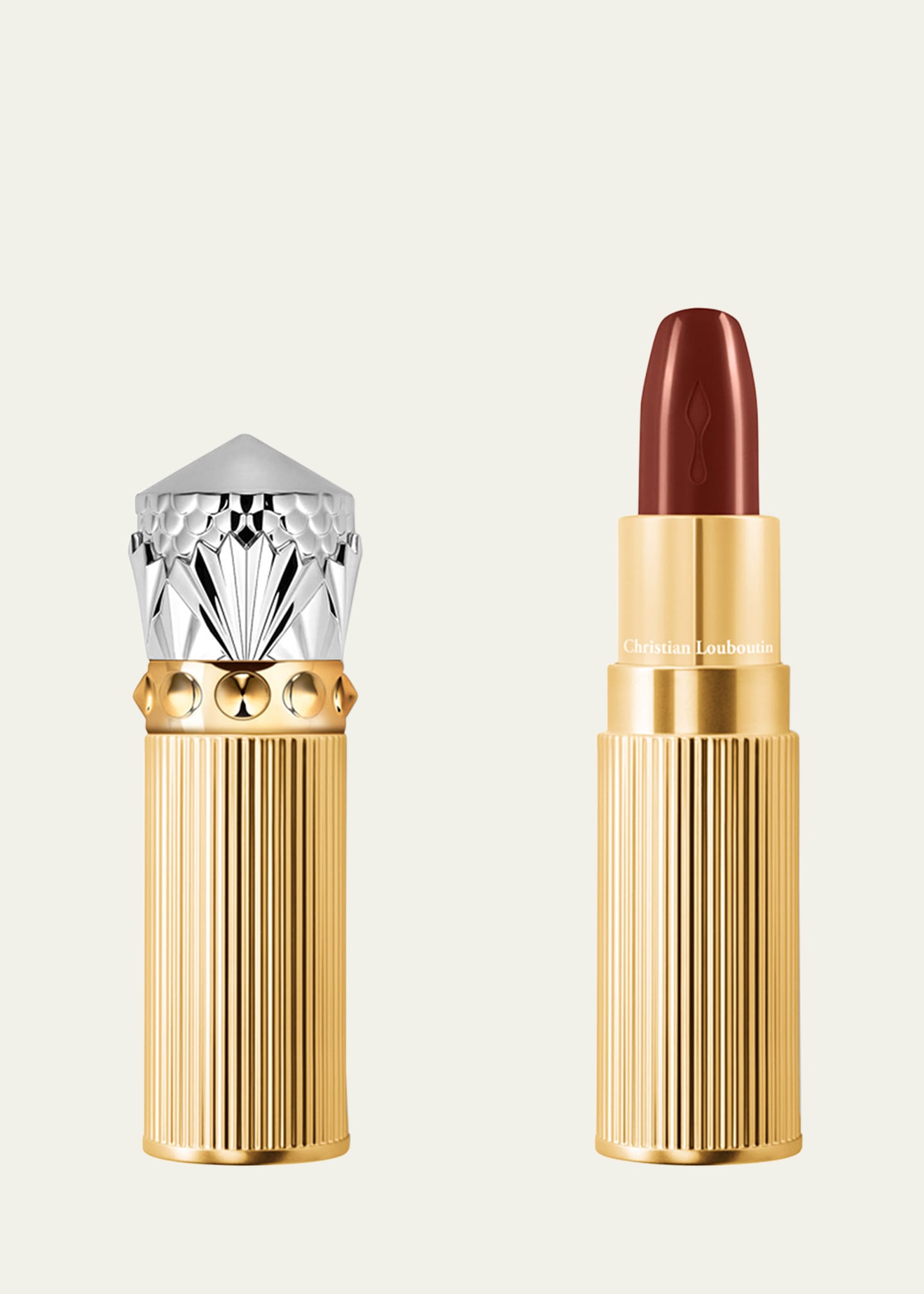 Christian Louboutin Rouge Louboutin Silky Satin On-the-go Lipstick In Hazel Dream 435