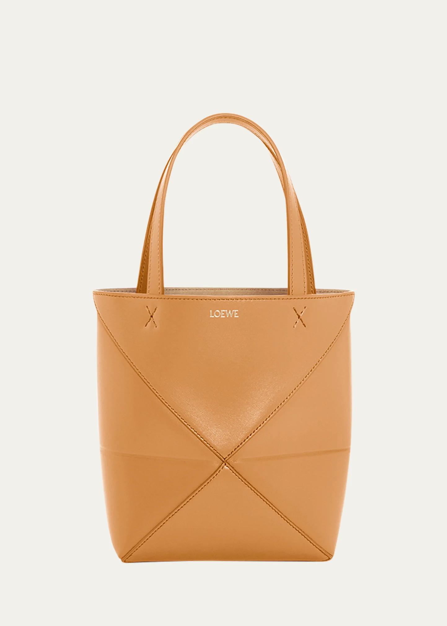 Puzzle Mini Leather Top-Handle Bag