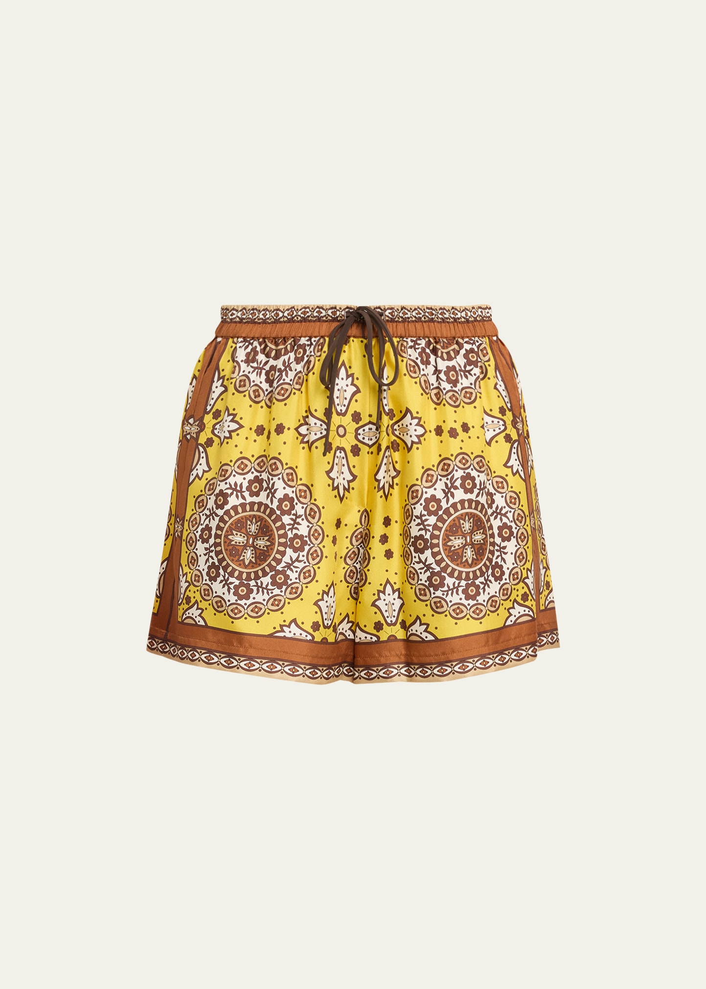 Frances Printed Silk Shorts