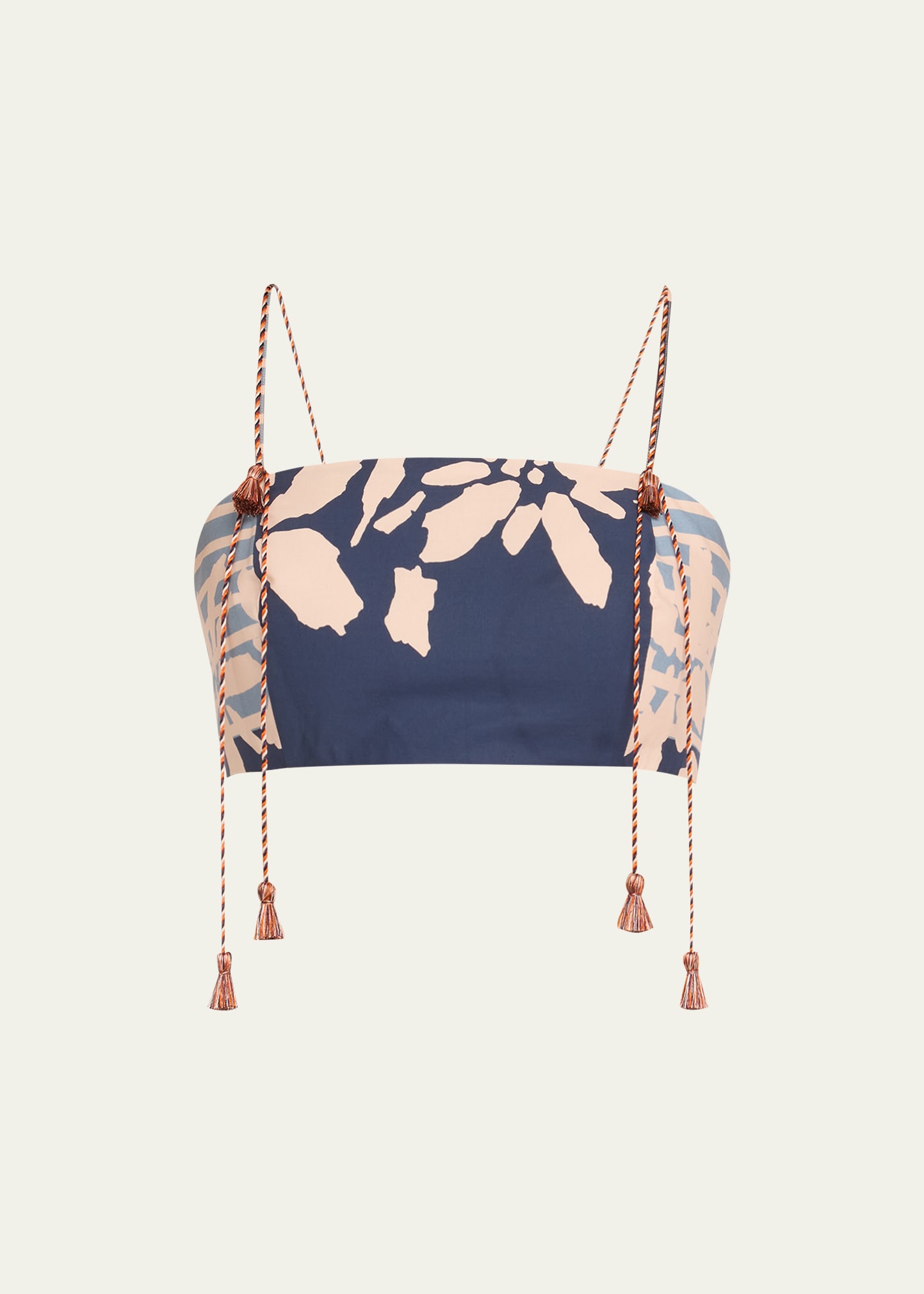 SILVIA TCHERASSI FRESCO PRINTED BRALETTE TOP