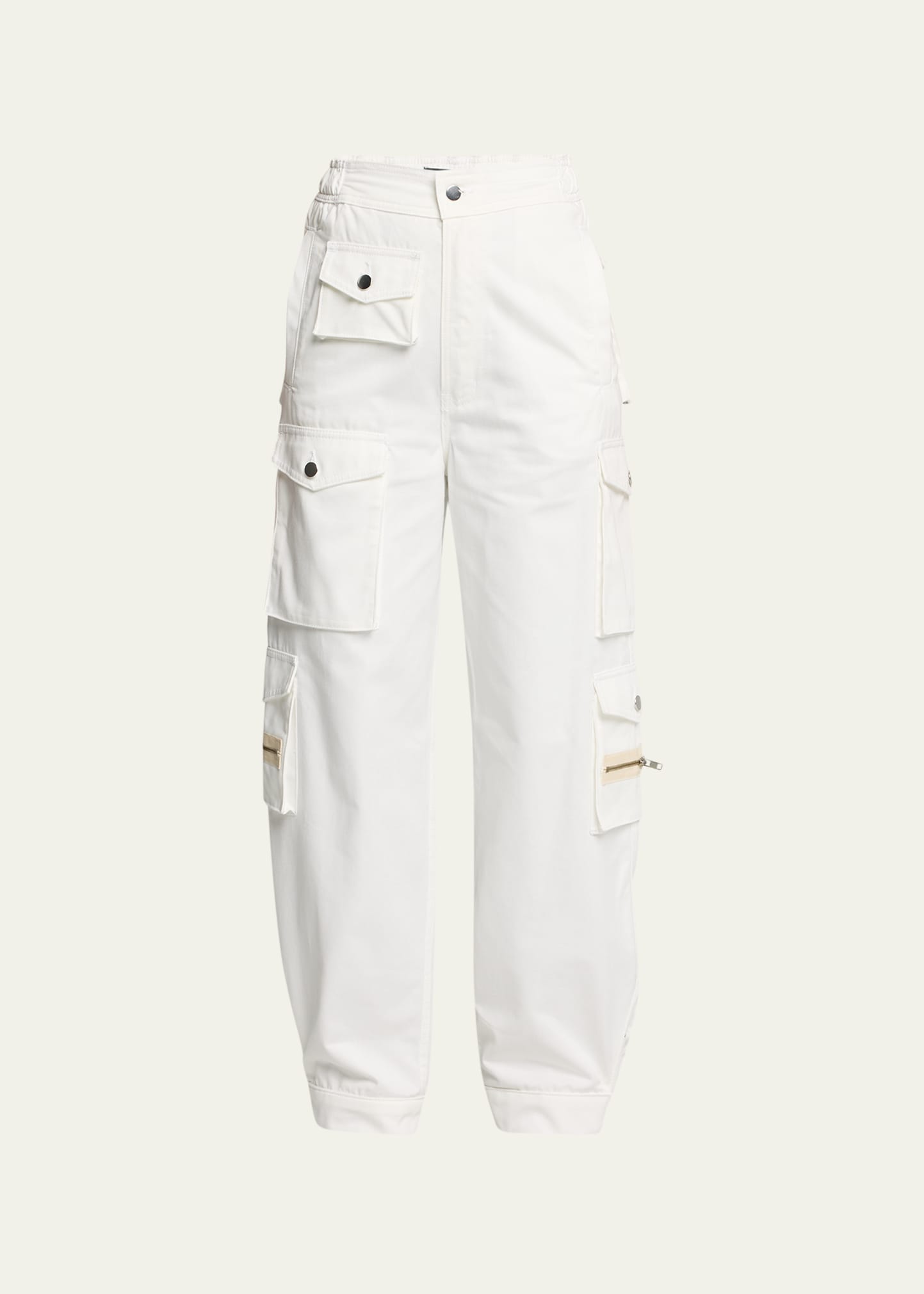Eb Denim Cargo Pants In White
