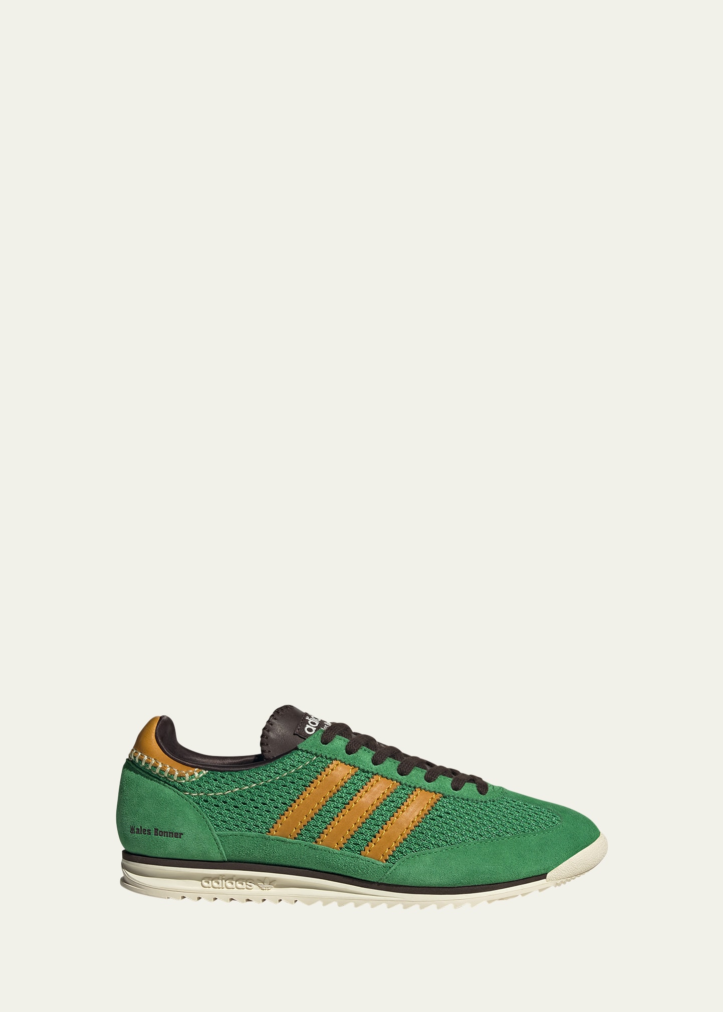 Adidas X Wales Bonner X Wales Bonner Tricolor Knit Sneakers In Team Green Colleg