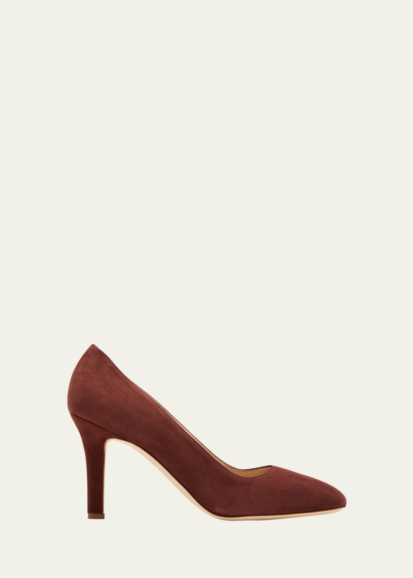 Manolo Blahnik Verin Suede Stiletto Pumps In Brown