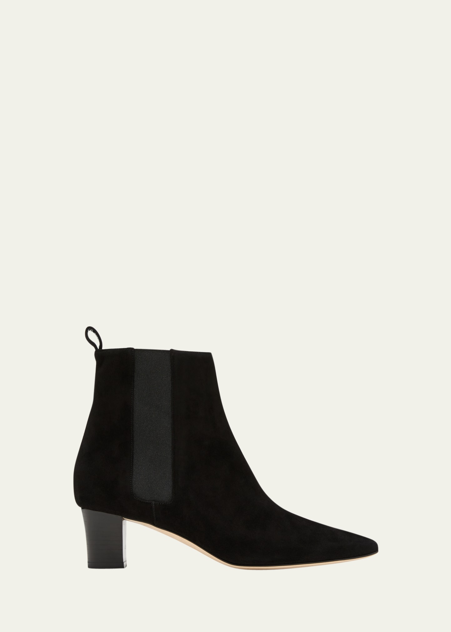 MANOLO BLAHNIK TIRABA SUEDE CHELSEA BOOTIES