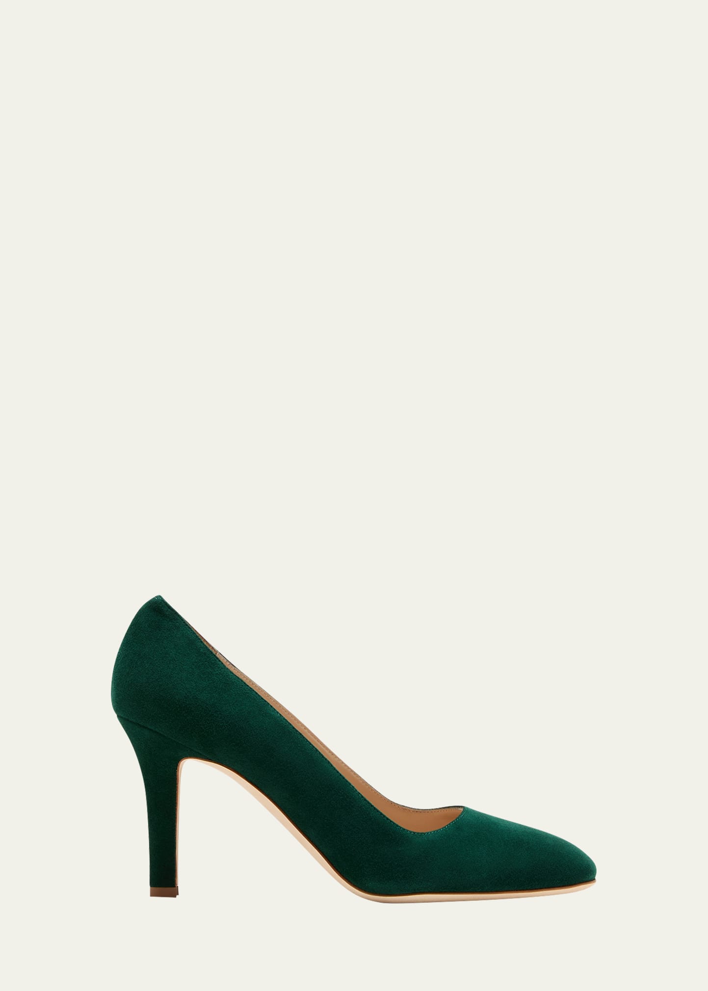 Manolo Blahnik Verin Suede Stiletto Pumps In Dgrn3040