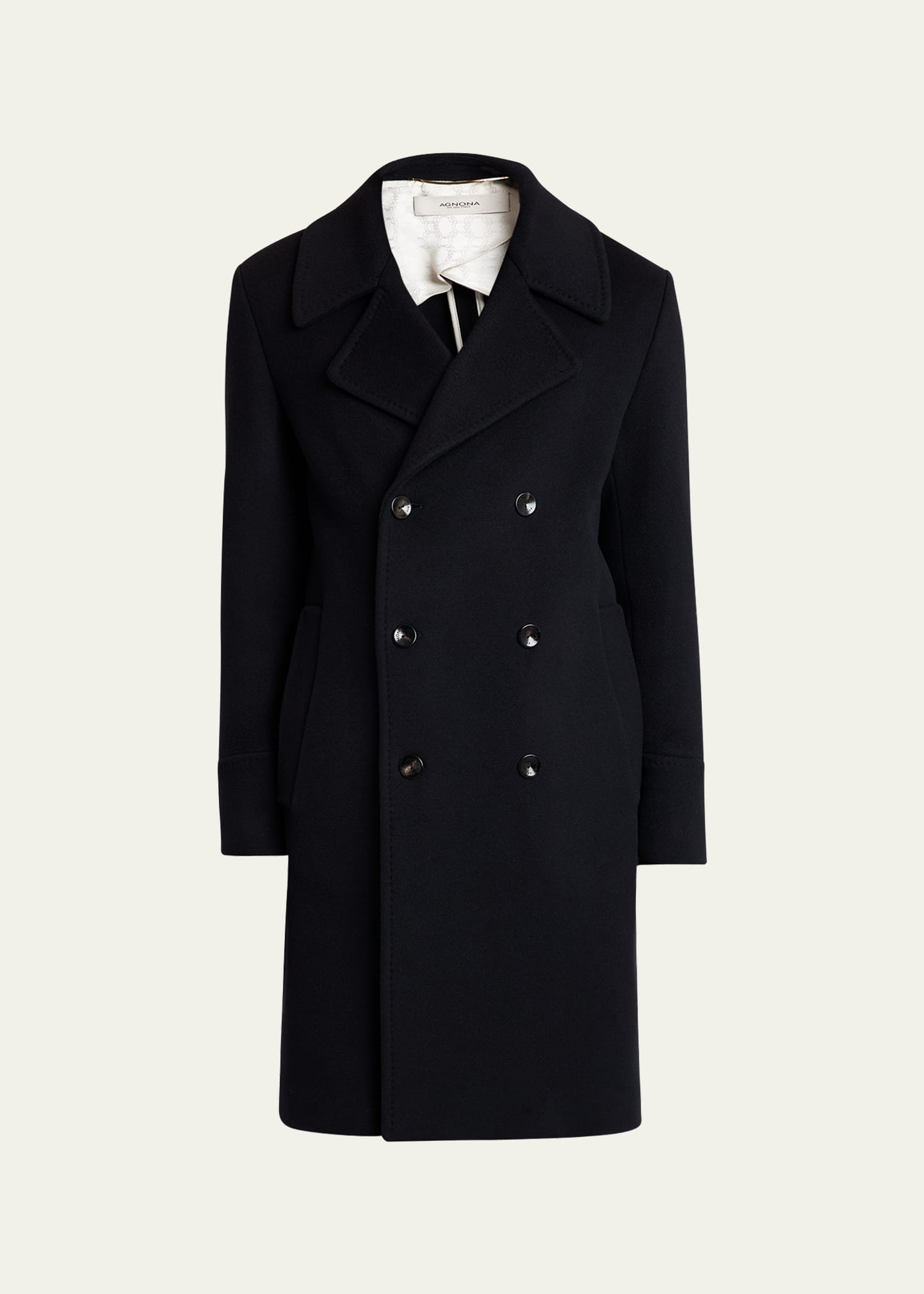 Men's Muretto Cashmere Double-Breasted Overcoat