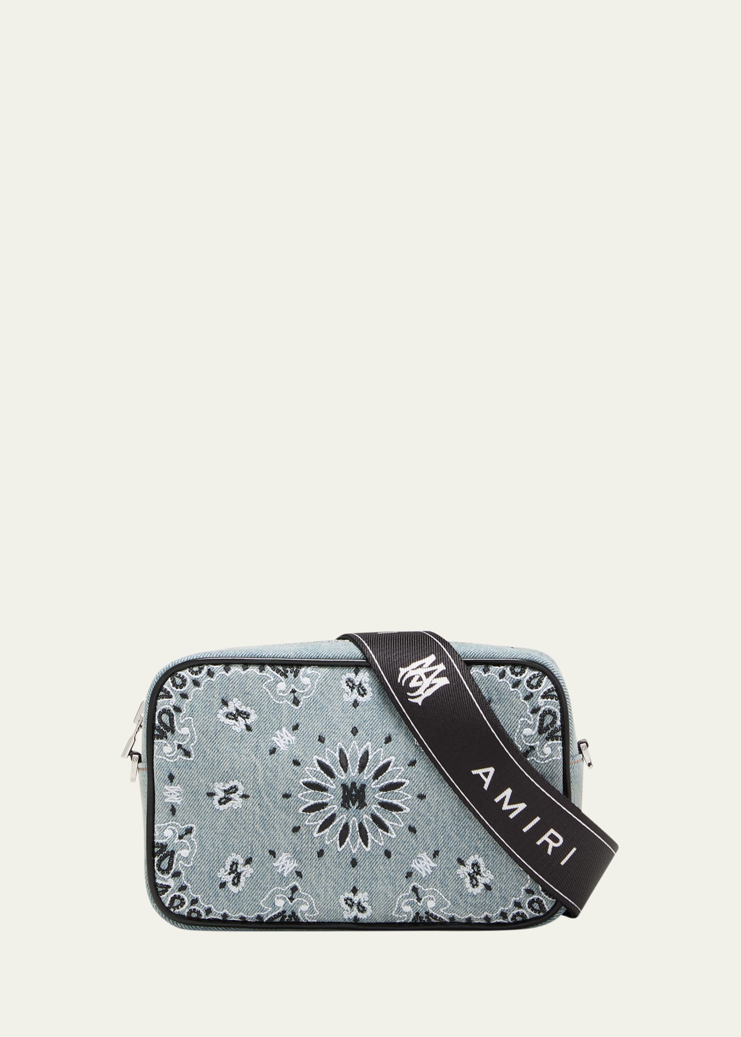 Bandana Denim Camera Crossbody Bag