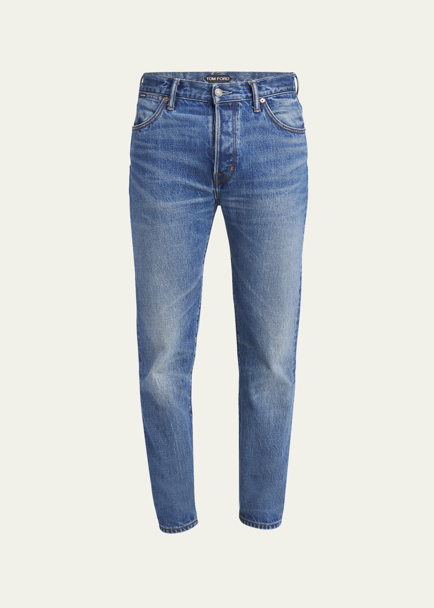 Tom Ford Men's Selvedge Slim-fit Jeans In New Strong