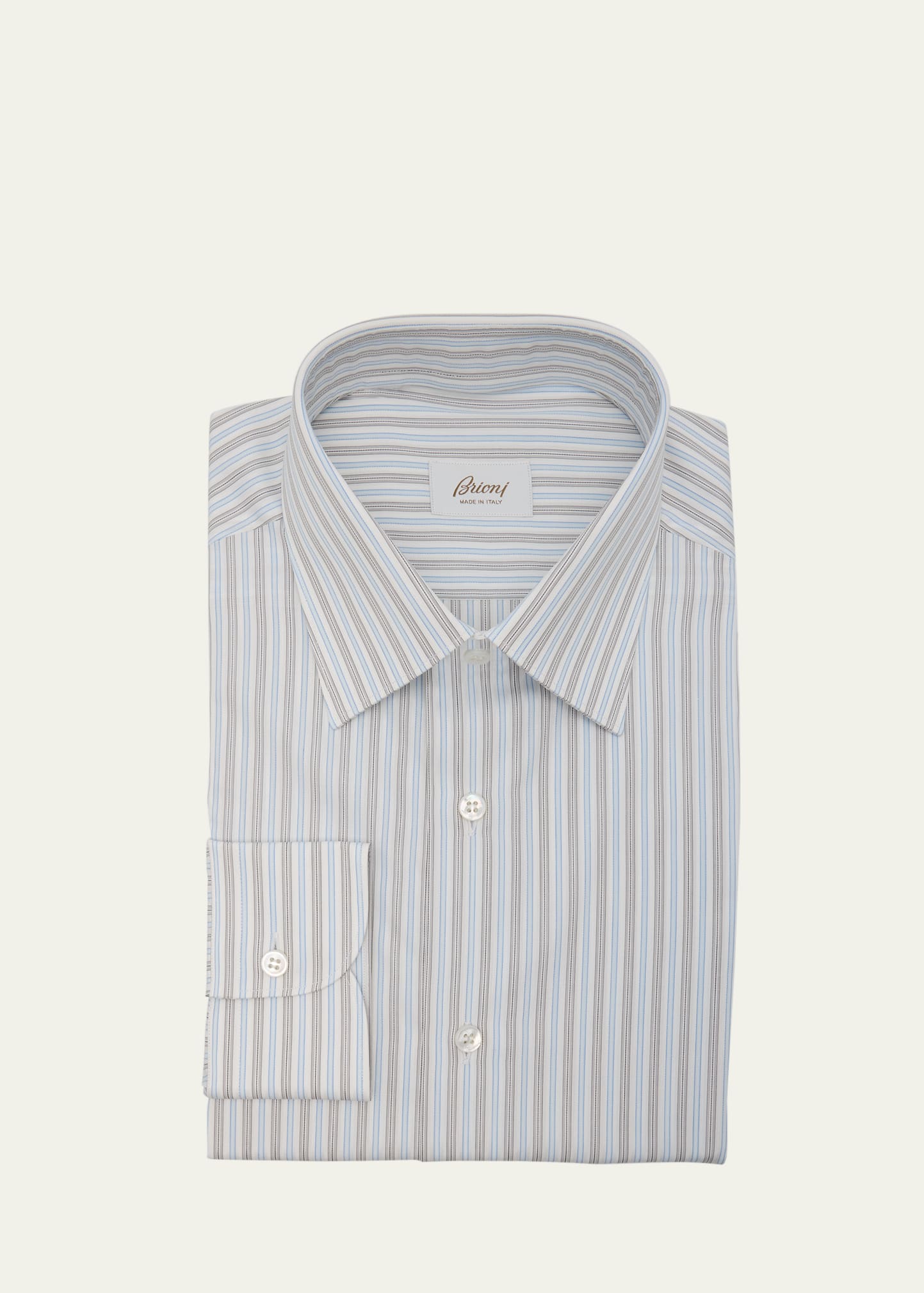 Men's Cotton Stripe Dress Shirt