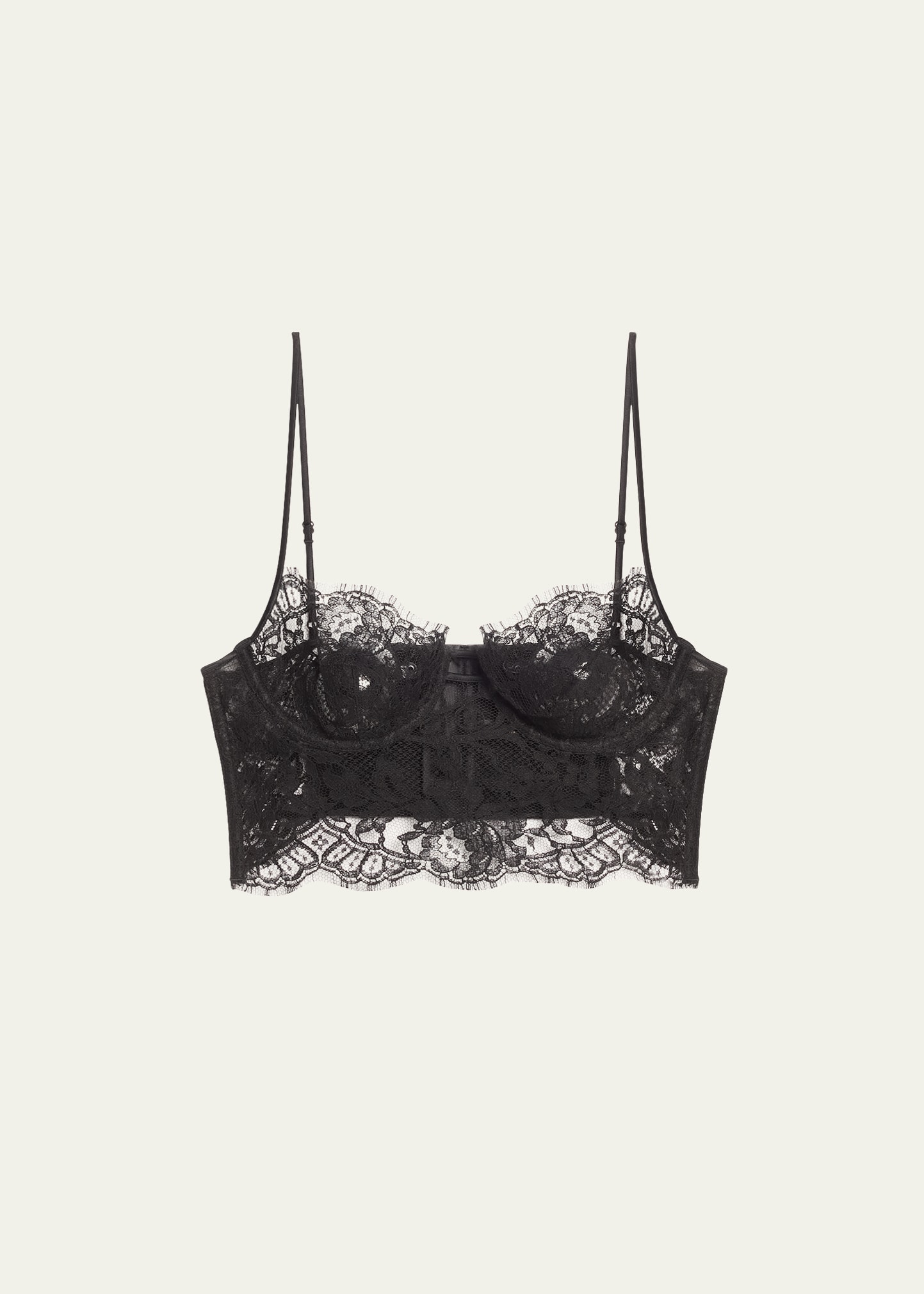 Kiki De Montparnasse Leche Moi Lace-Trim Longline Bra - Bergdorf Goodman