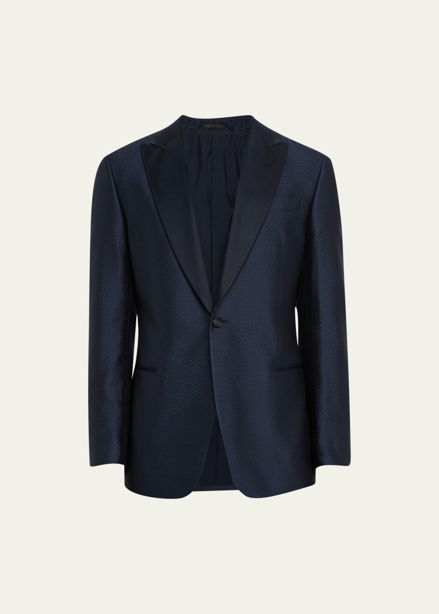 Men's Jacquard Peak-Lapel Dinner Jacket