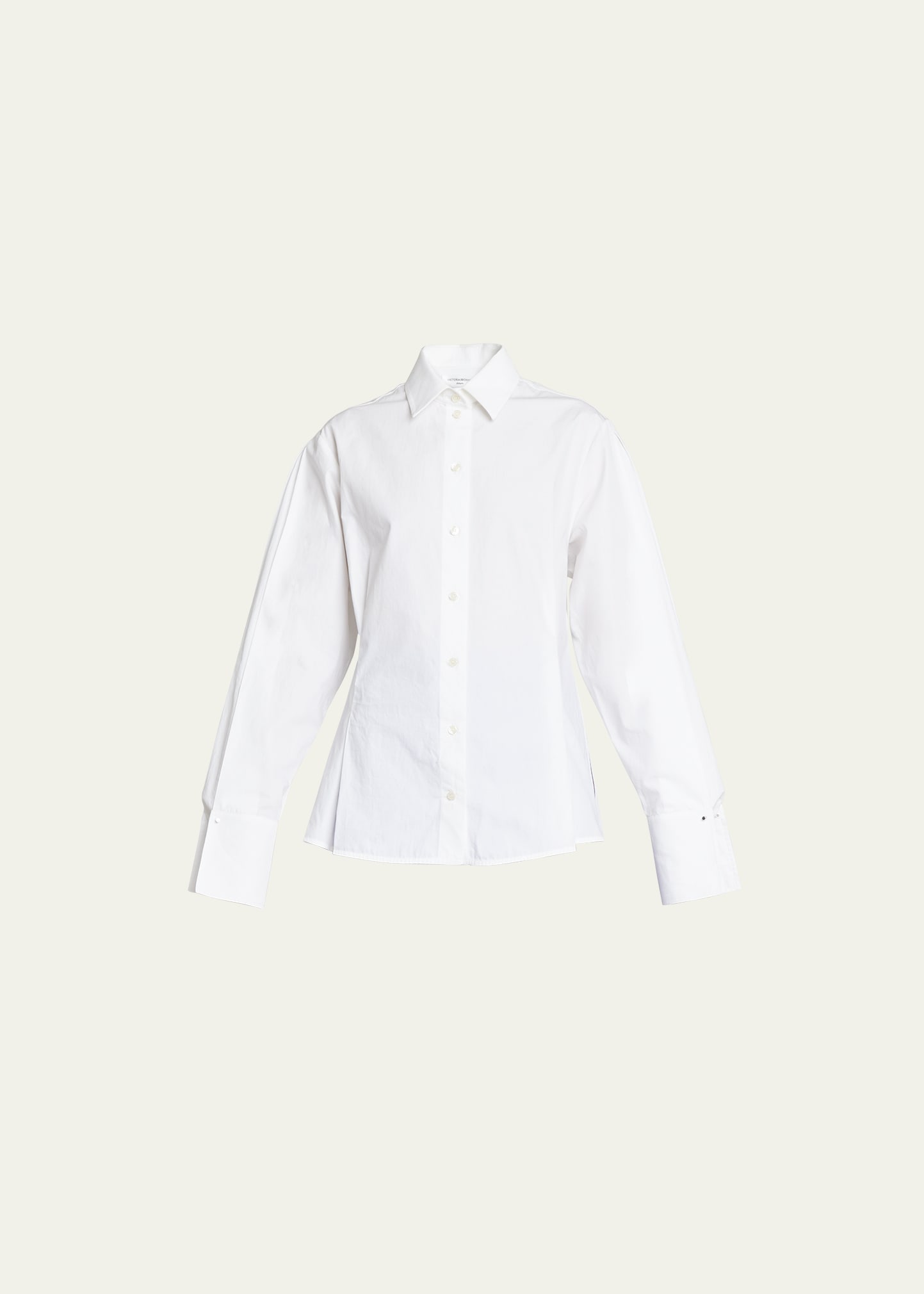 Victoria Beckham White Regular Solid Shirt In White