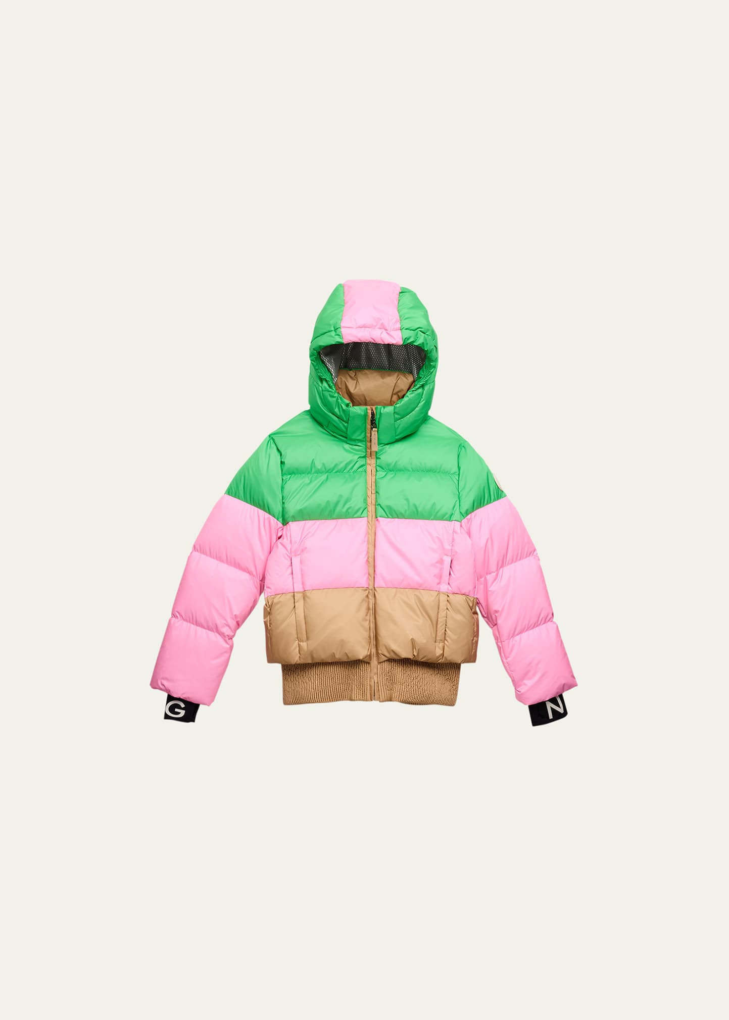 Kid's Anna D Color Block Puffer Jacket, Size S-XXL