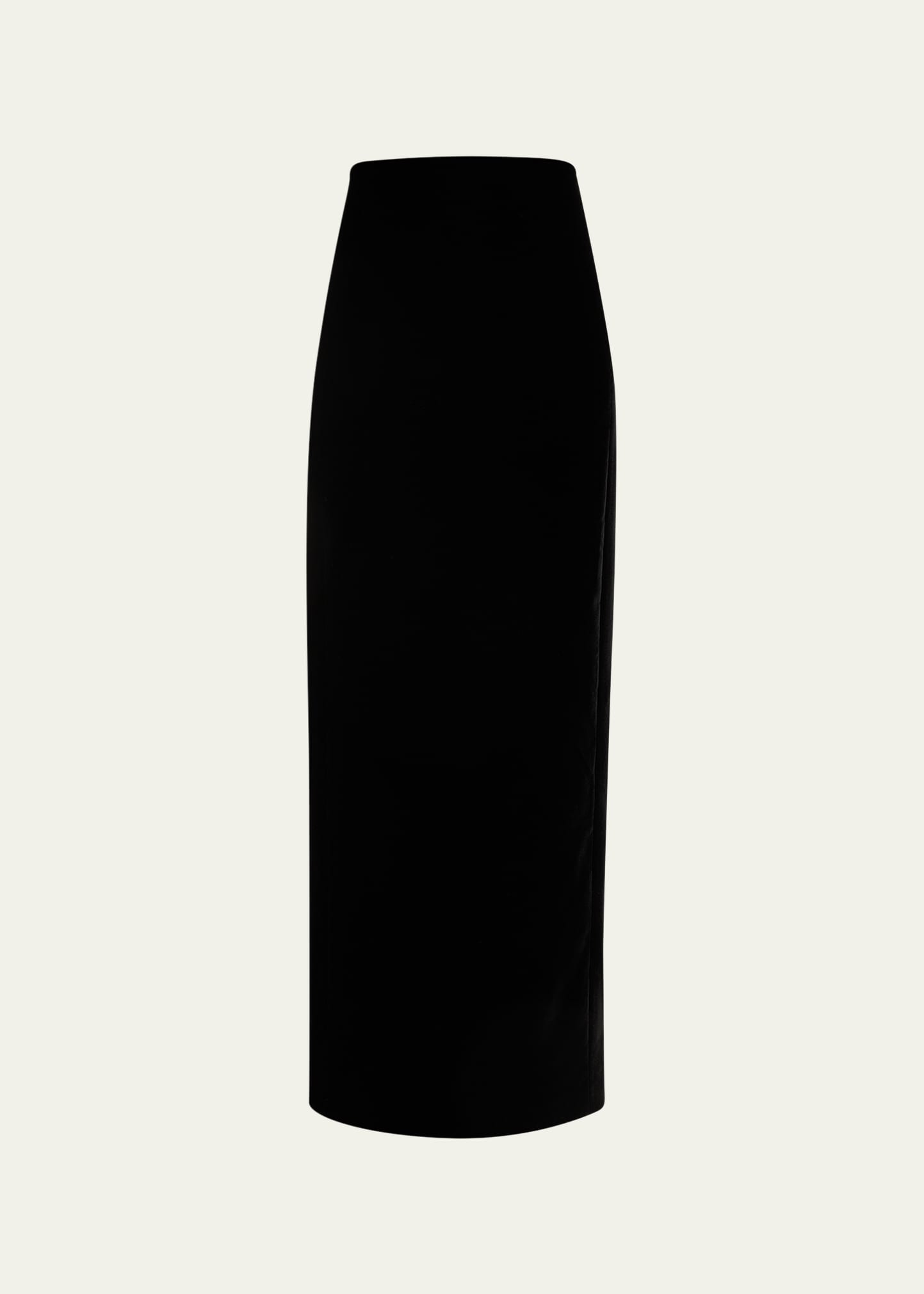 Wardrobe.nyc Velvet Column Skirt In Black