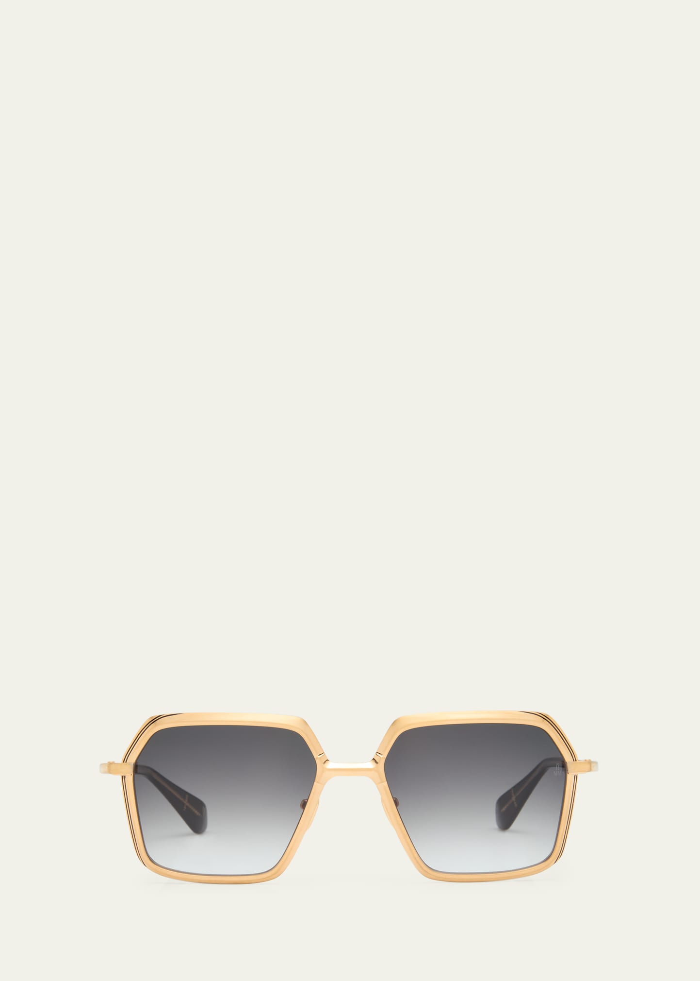 Jacques Marie Mage Ugo Gold-plated Titanium & Acetate Butterfly Sunglasses