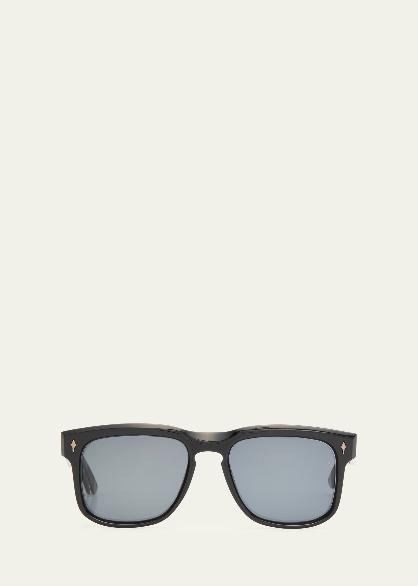 Jacques Marie Mage Wesley Acetate & Steel Square Sunglasses In Shadow