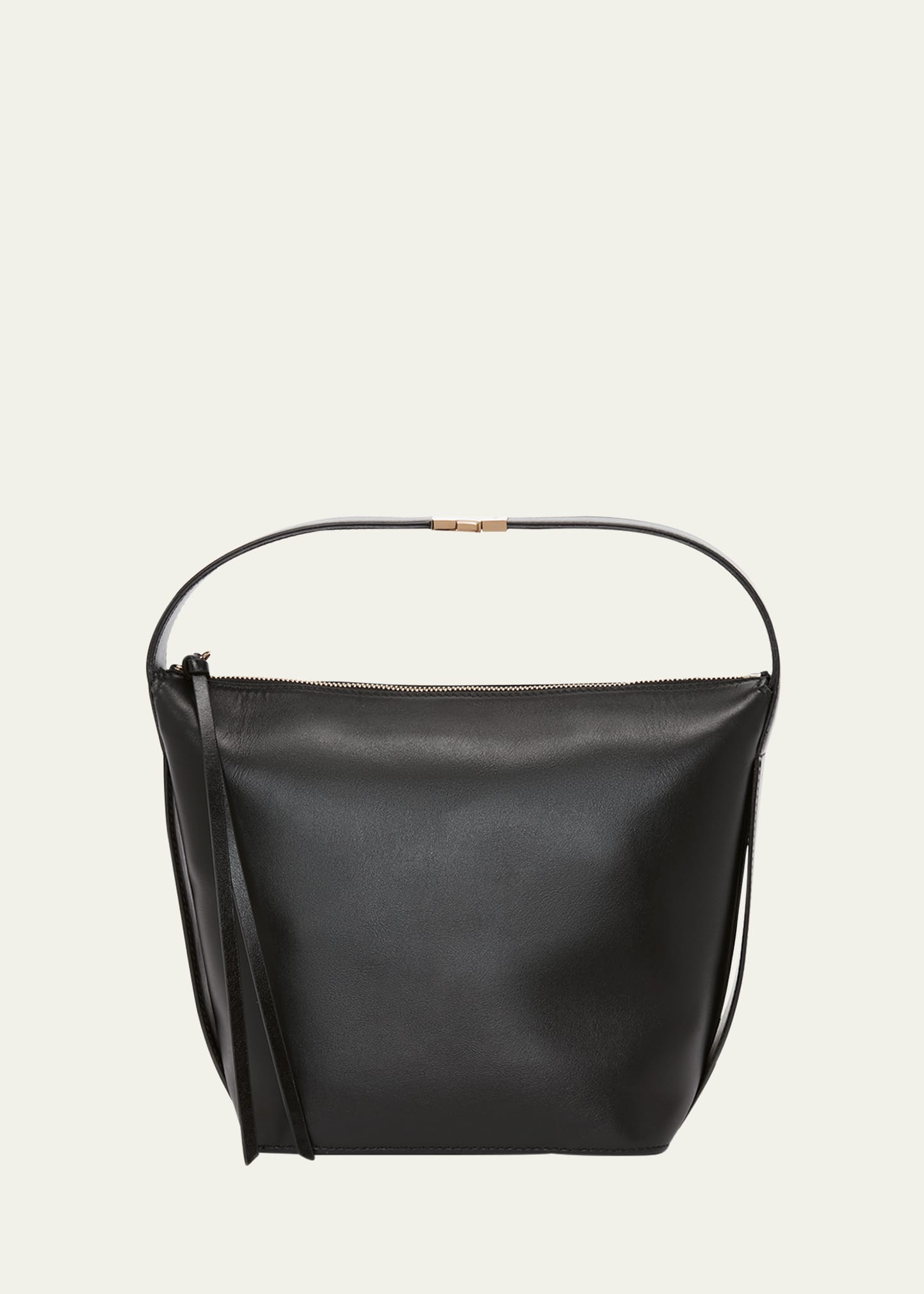 Victoria Beckham Large Leather Belt Shoulder Bag In Black