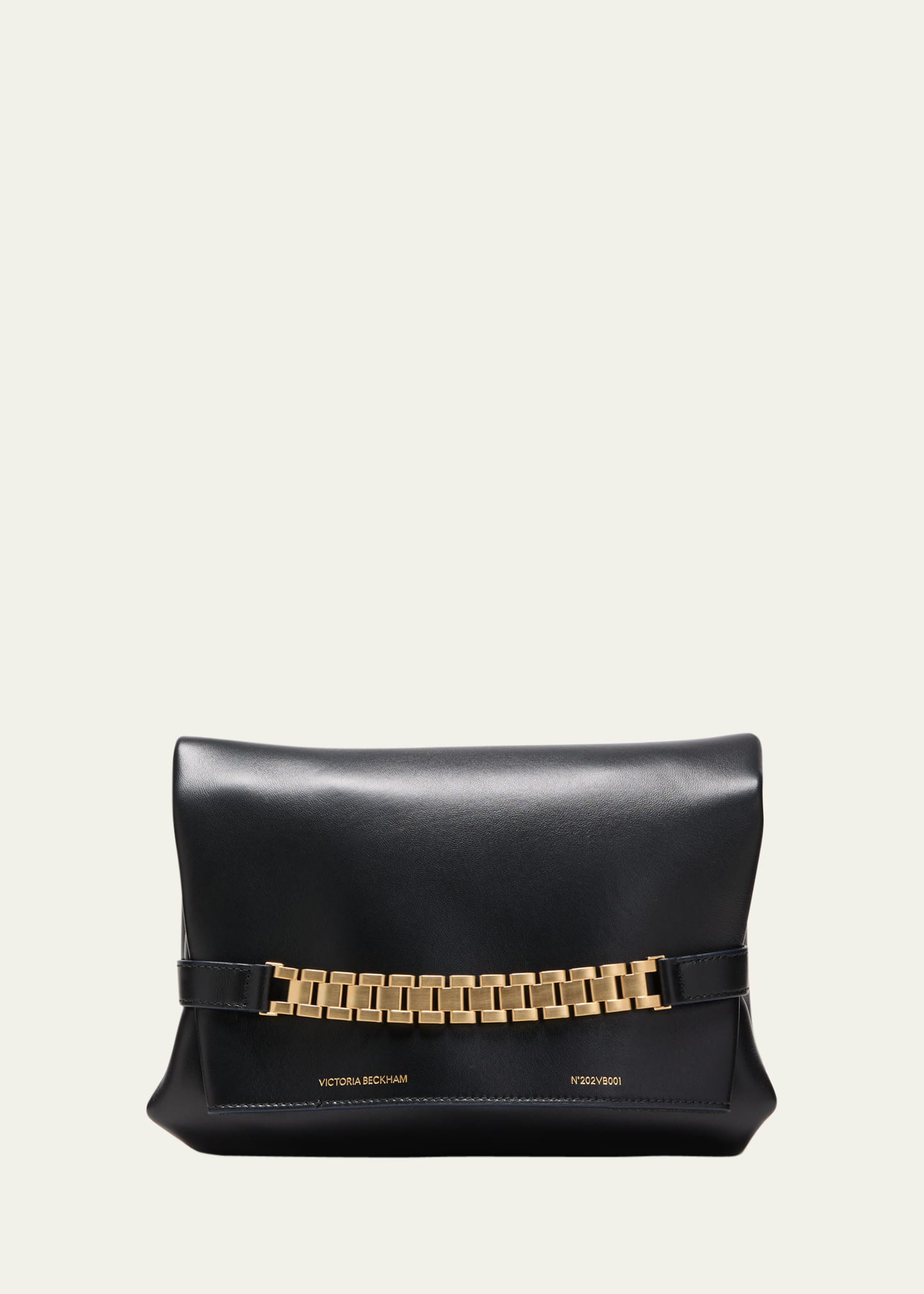 Chain Pouch Leather Shoulder Bag