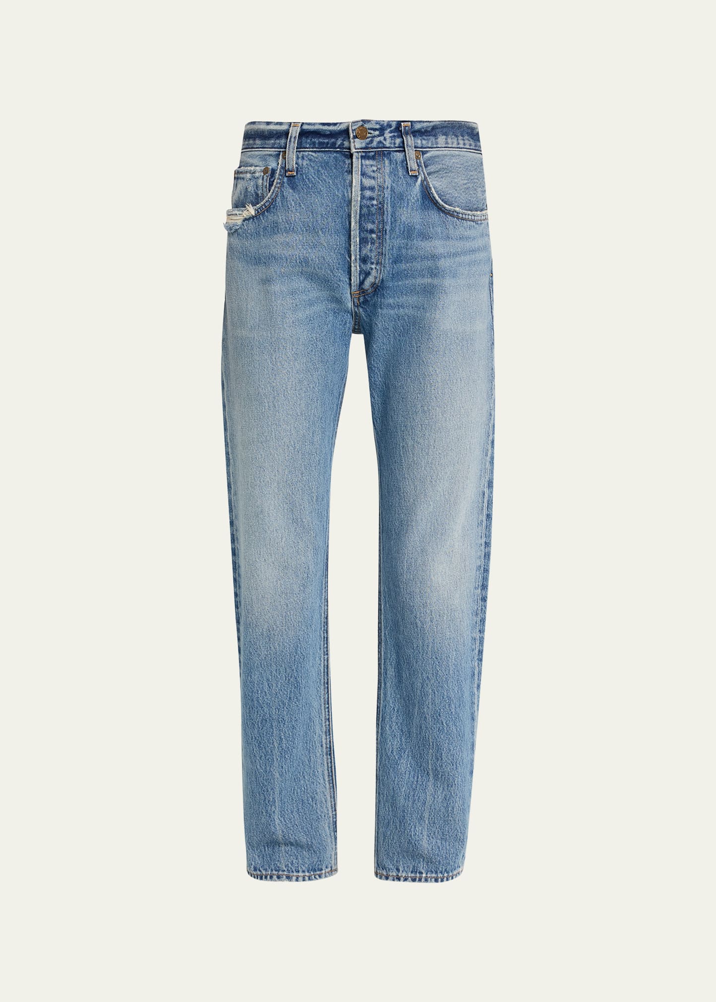 Parker Vintage Low Slung Straight Crop Jeans