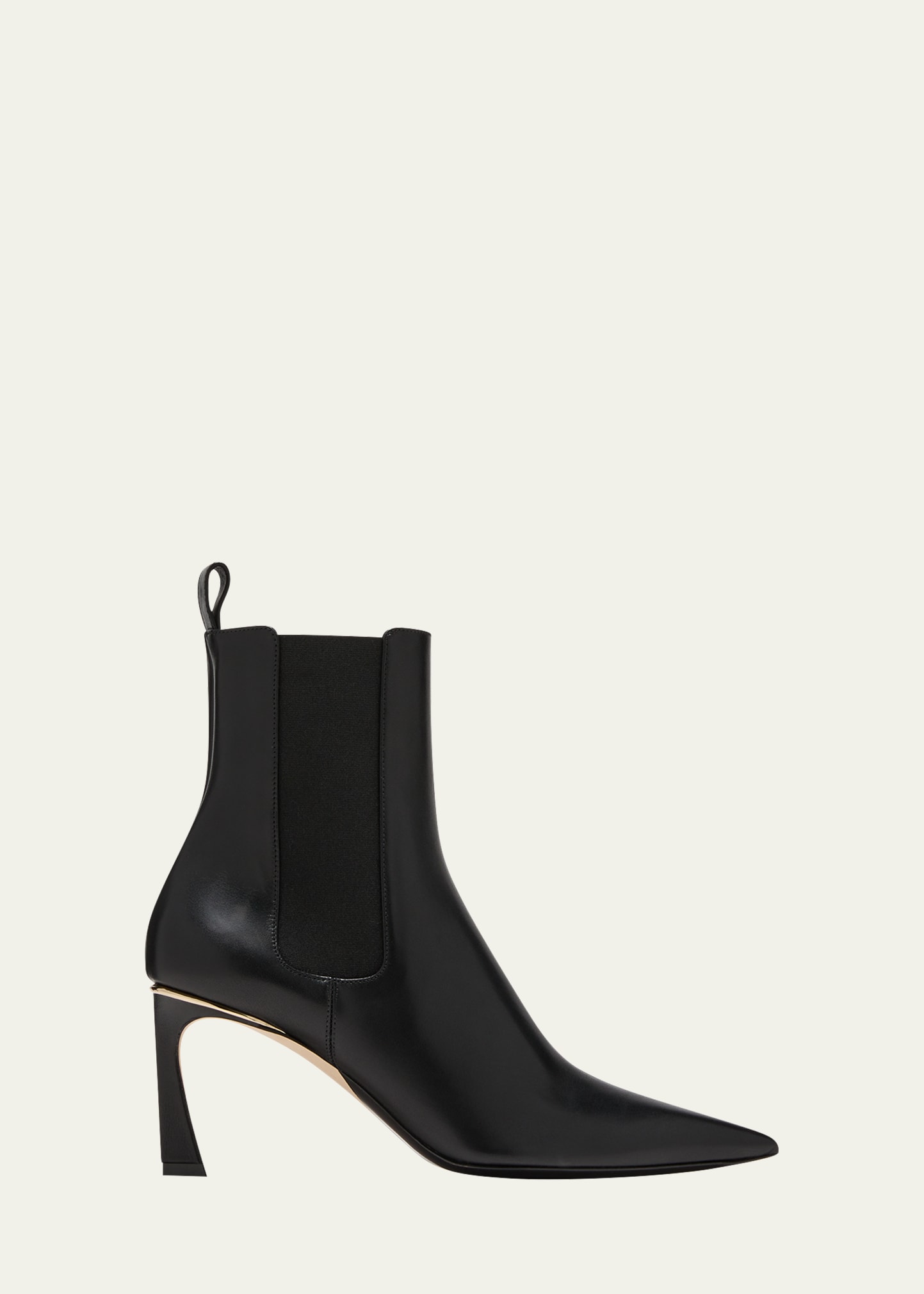 Shop Victoria Beckham Leather Chelsea Ankle Booties In Black