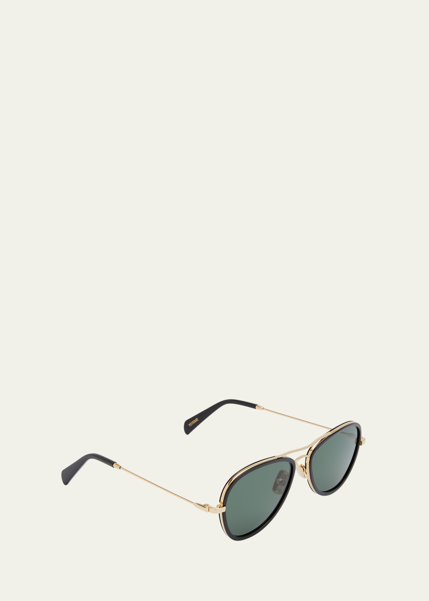 TOTÊME THE AVIATORS ACETATE & METAL AVIATOR SUNGLASSES