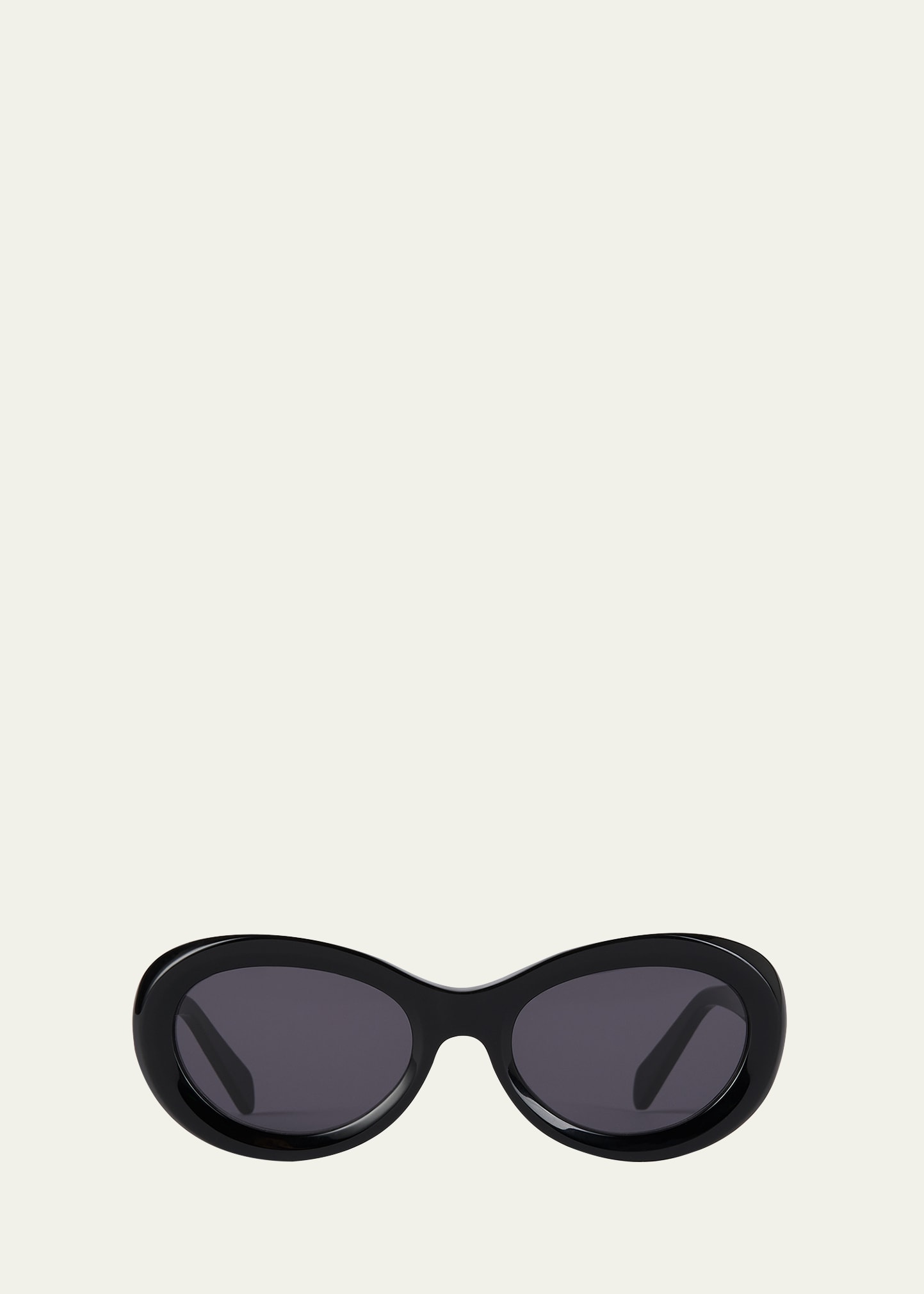 Totême Oval-frame Sunglasses In Black