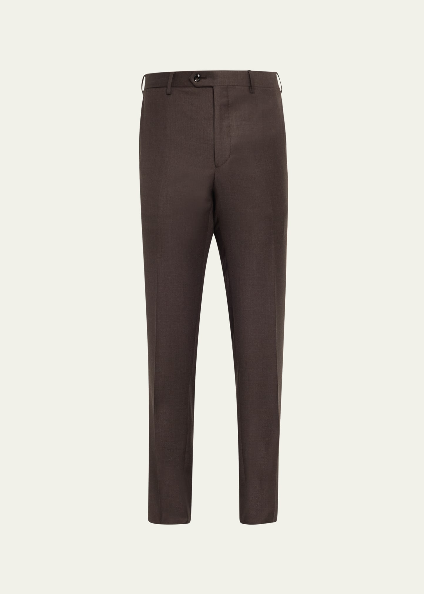 Men's Wool Flat Front Trousers