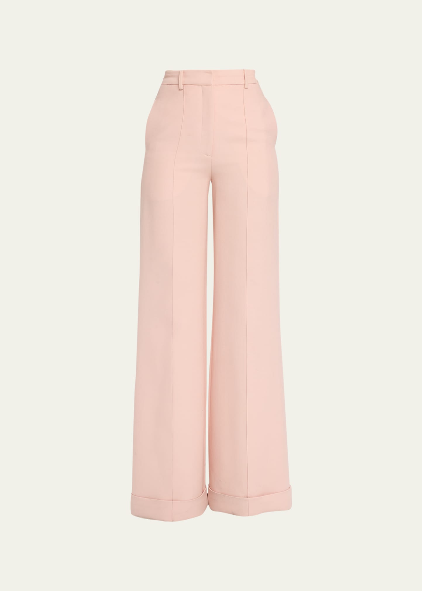 Deeda Wool-Blend Flared Trousers