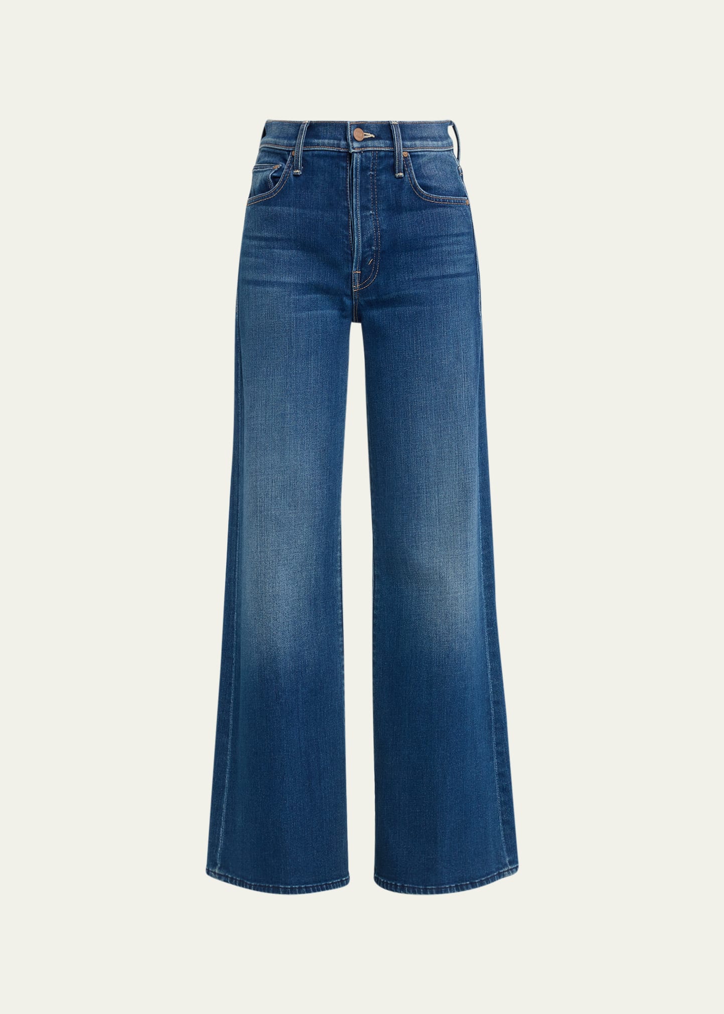 Mother The Tomcat High Rise Ankle Flare Jeans In Cannonball