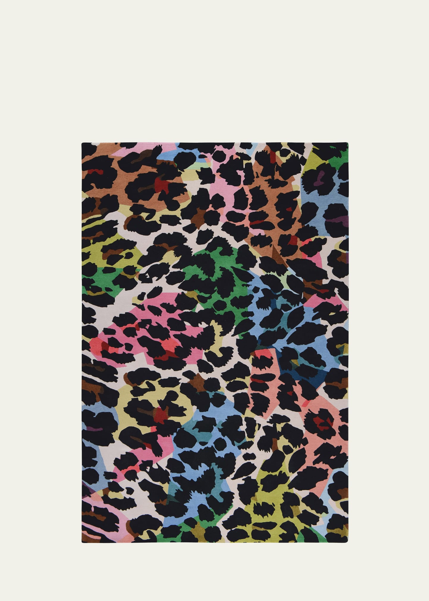 Kaleidoscope Leopard Hand-Knotted Rug, 9' x 12'