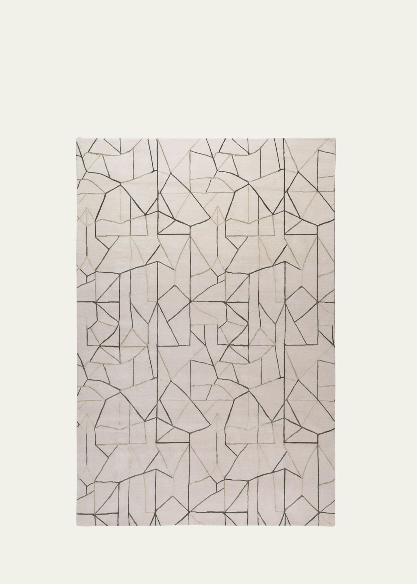 The Rug Company X Kelly Wearstler Tetras Hand-knotted Rug, 6' X 9' In Neutral