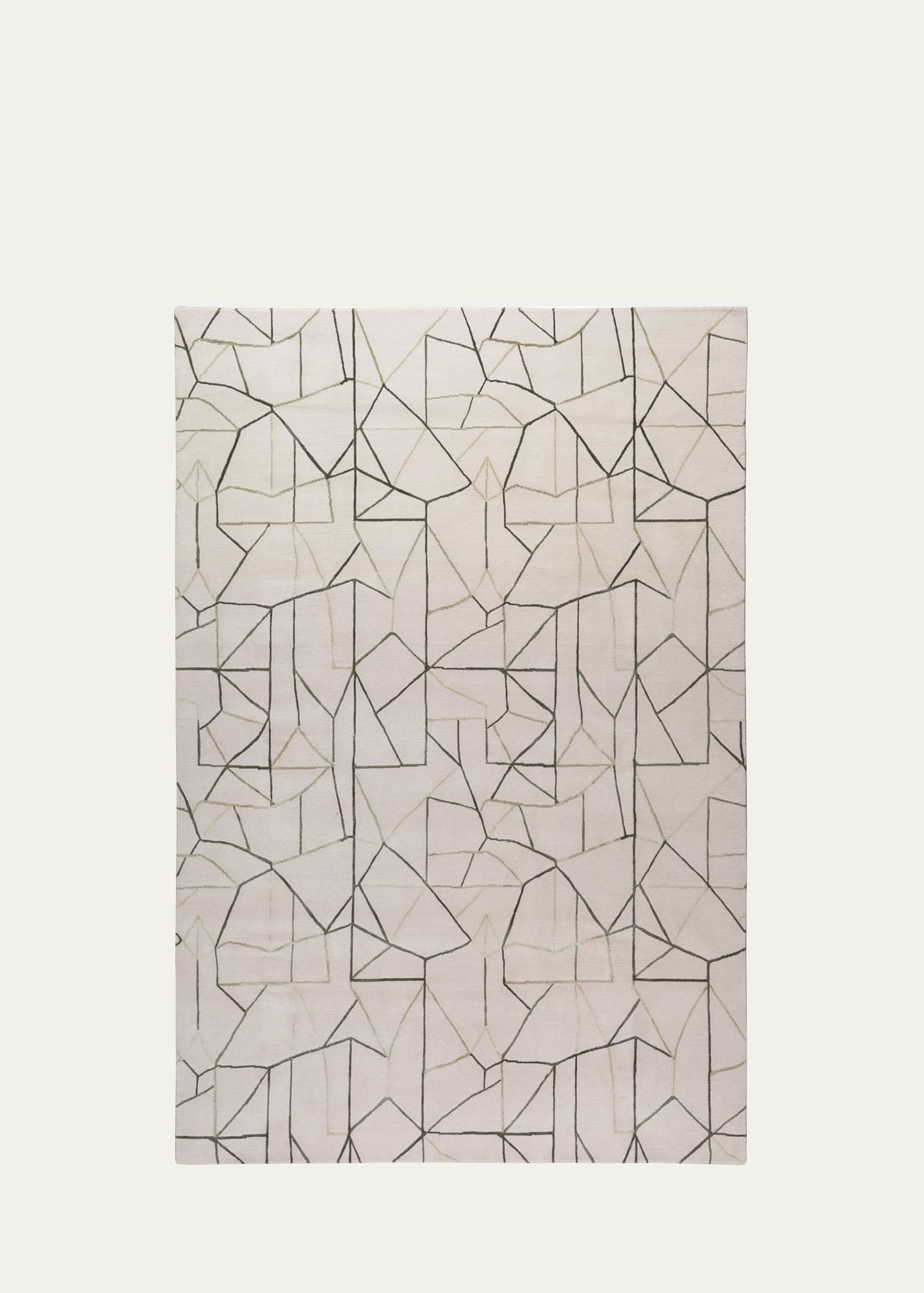 The Rug Company X Kelly Wearstler Tetras Hand-knotted Rug, 8' X 10' In Neutral