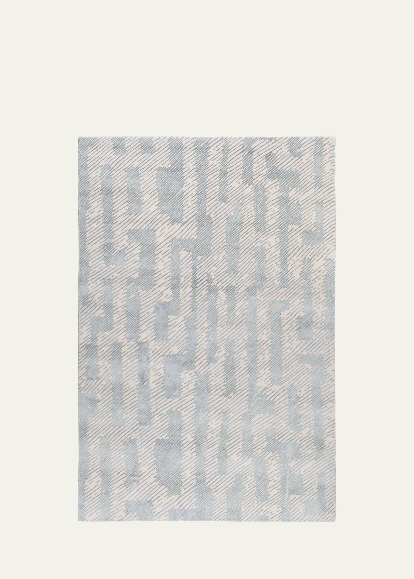 The Rug Company X Kelly Wearstler Verge Ice Hand-knotted Rug, 8' X 10' In Gray