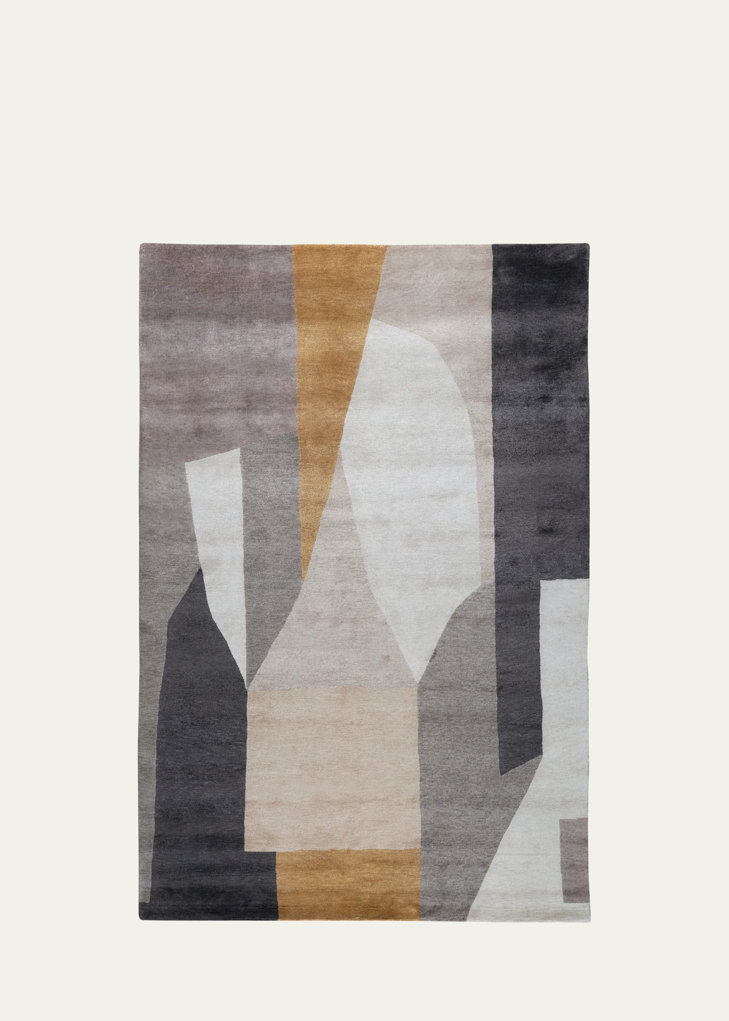 The Rug Company X Kelly Wearstler District Silt Hand-knotted Rug, 8' X 10' In Gray