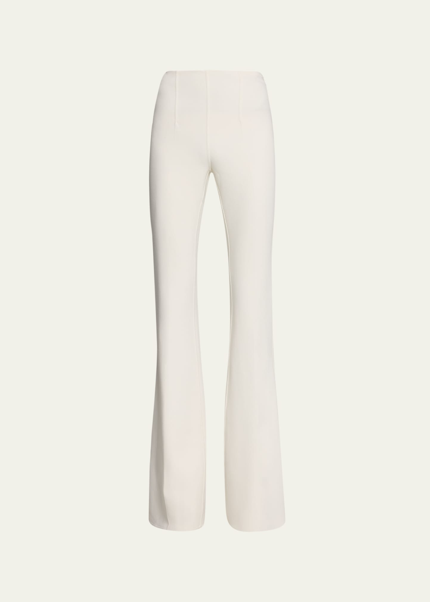 Michael Kors Flare-leg Wool Pants In Ivory