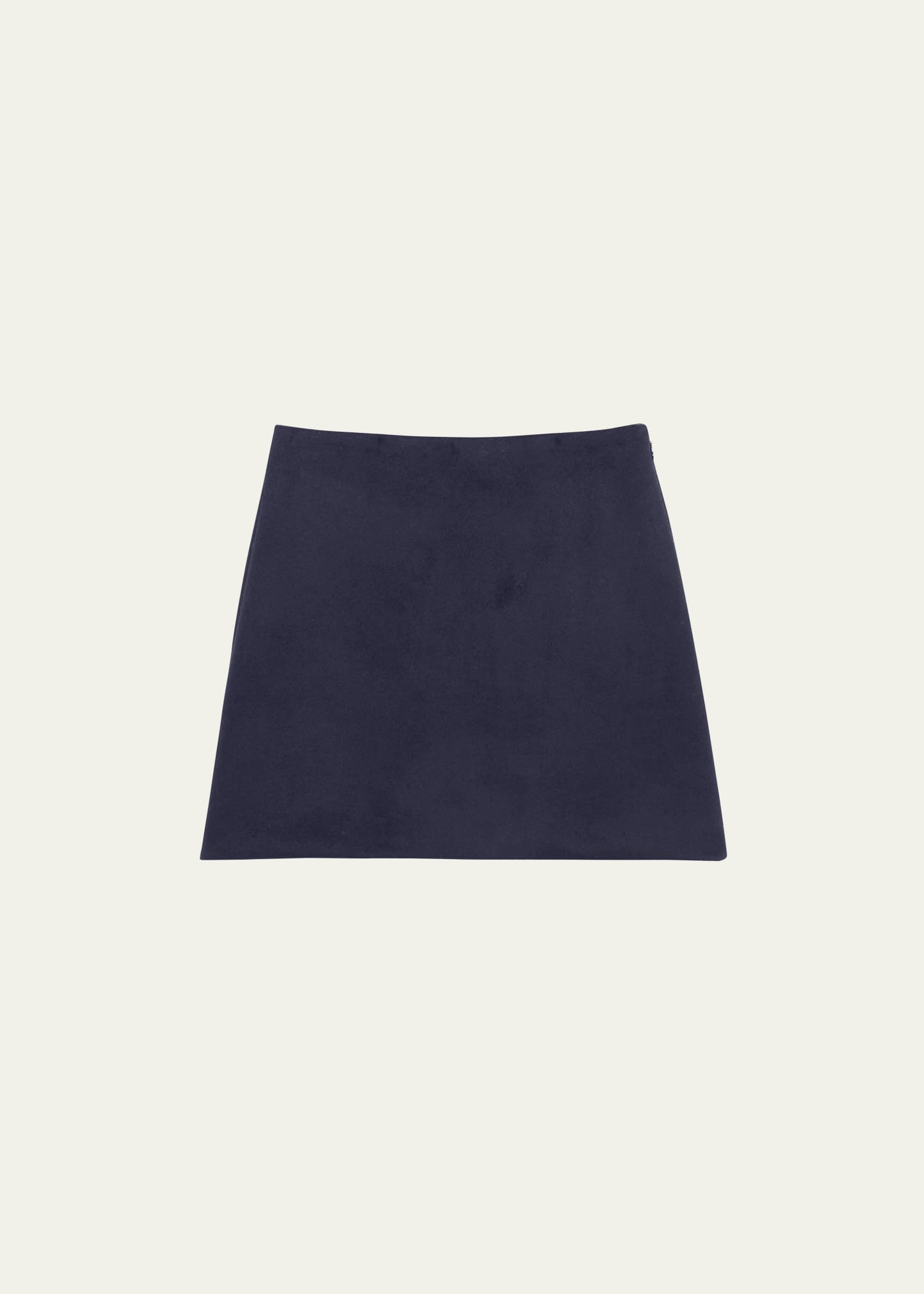 Theory High-waist Mini Skirt In Nw Nvy