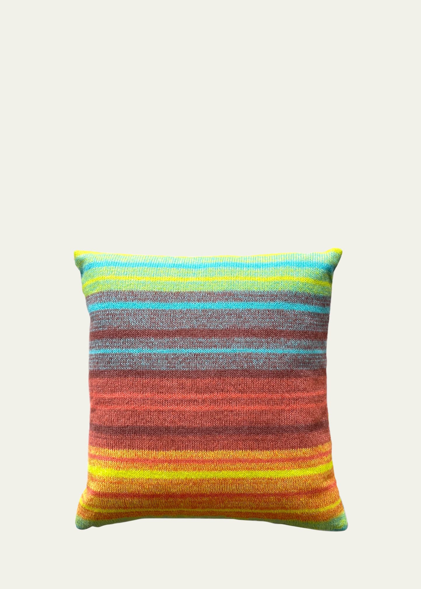 The Elder Statesman Ombre Striped Pillow, 20"sq. In Jnpchrta