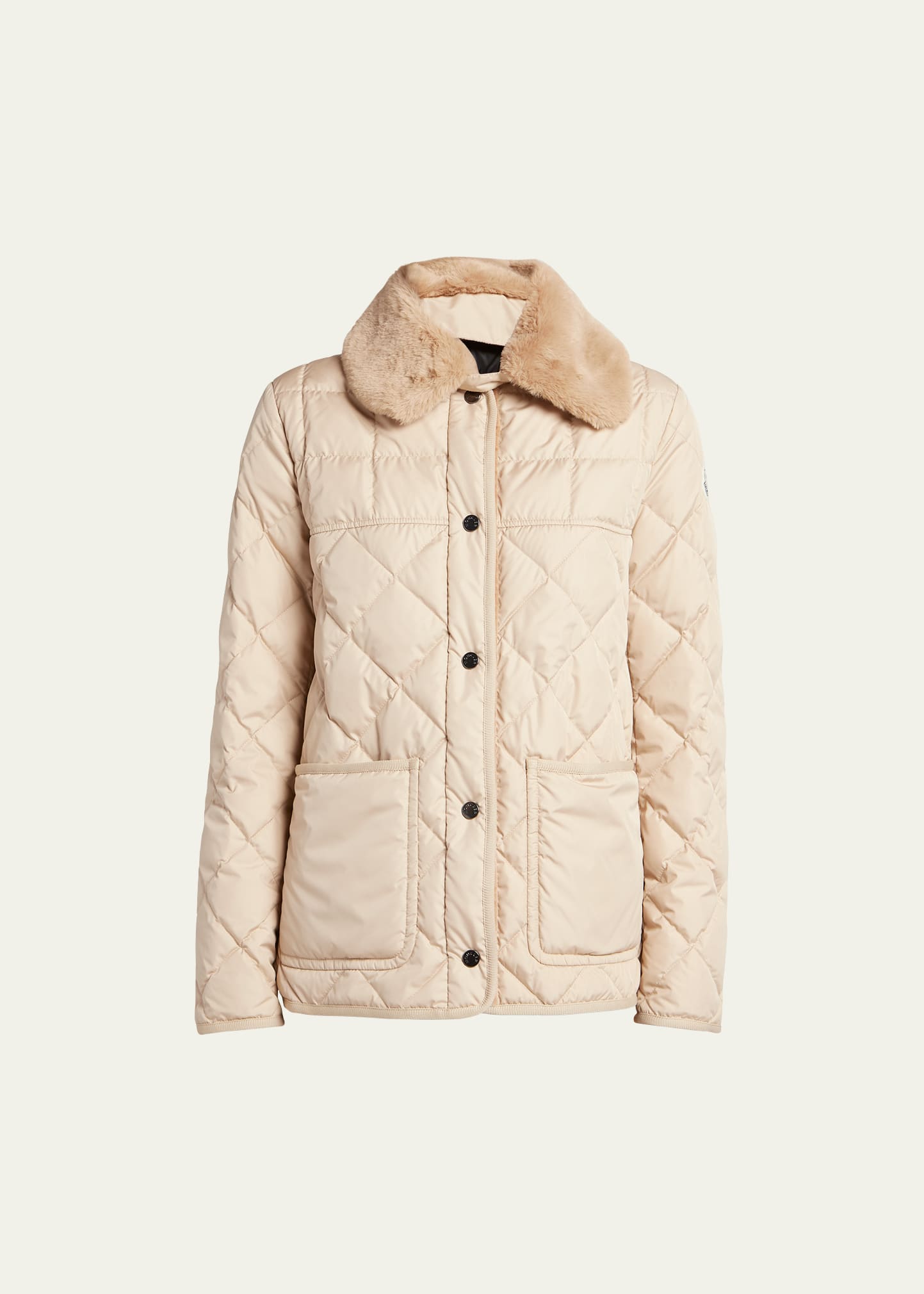 Cygne Quilted Jacket with Faux Fur Trim
