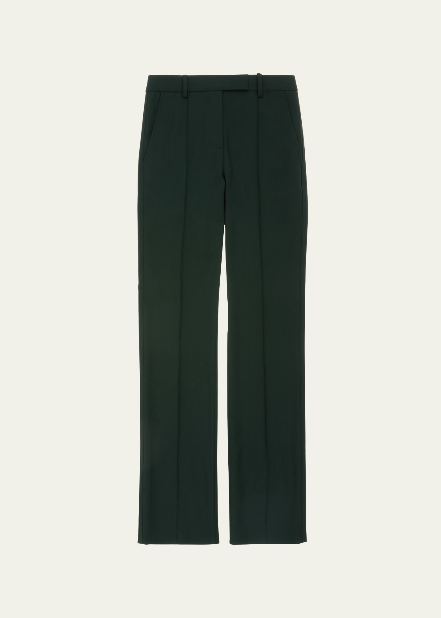 HELMUT LANG STRETCH-WOOL CIGARETTE PANTS